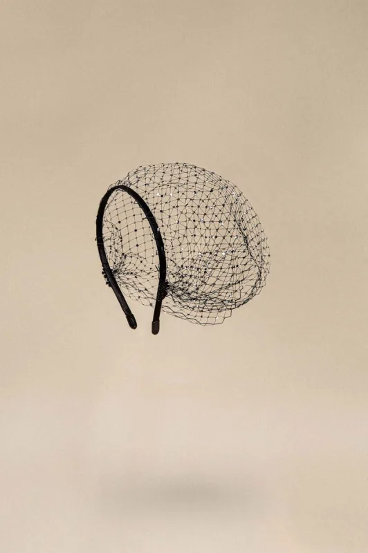 Flapper Mesh Veil Headband Bridal Fascinator sold by BABEYOND