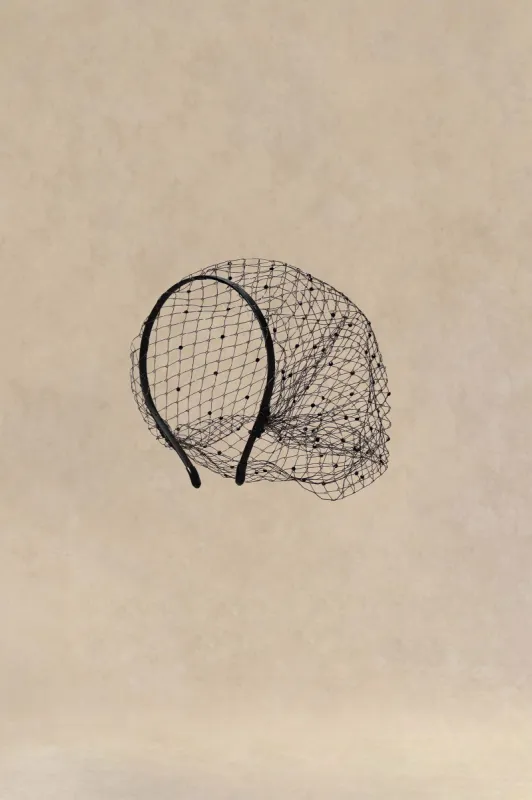 Elegant Partial Veil Headband Fascinator sold by BABEYOND