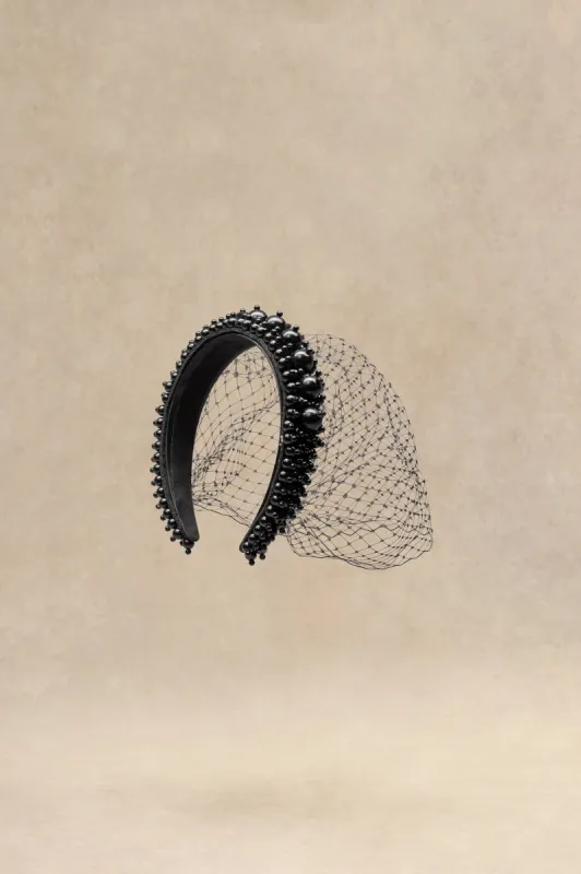 Vintage Veil Beaded Cocktail Fascinator sold by BABEYOND