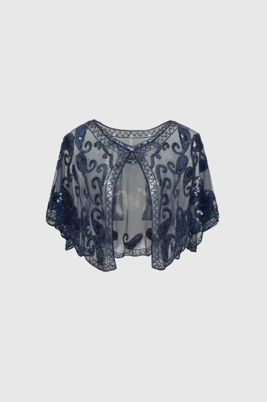 Retro Sequin Beaded Evening Shawl sold by BABEYOND