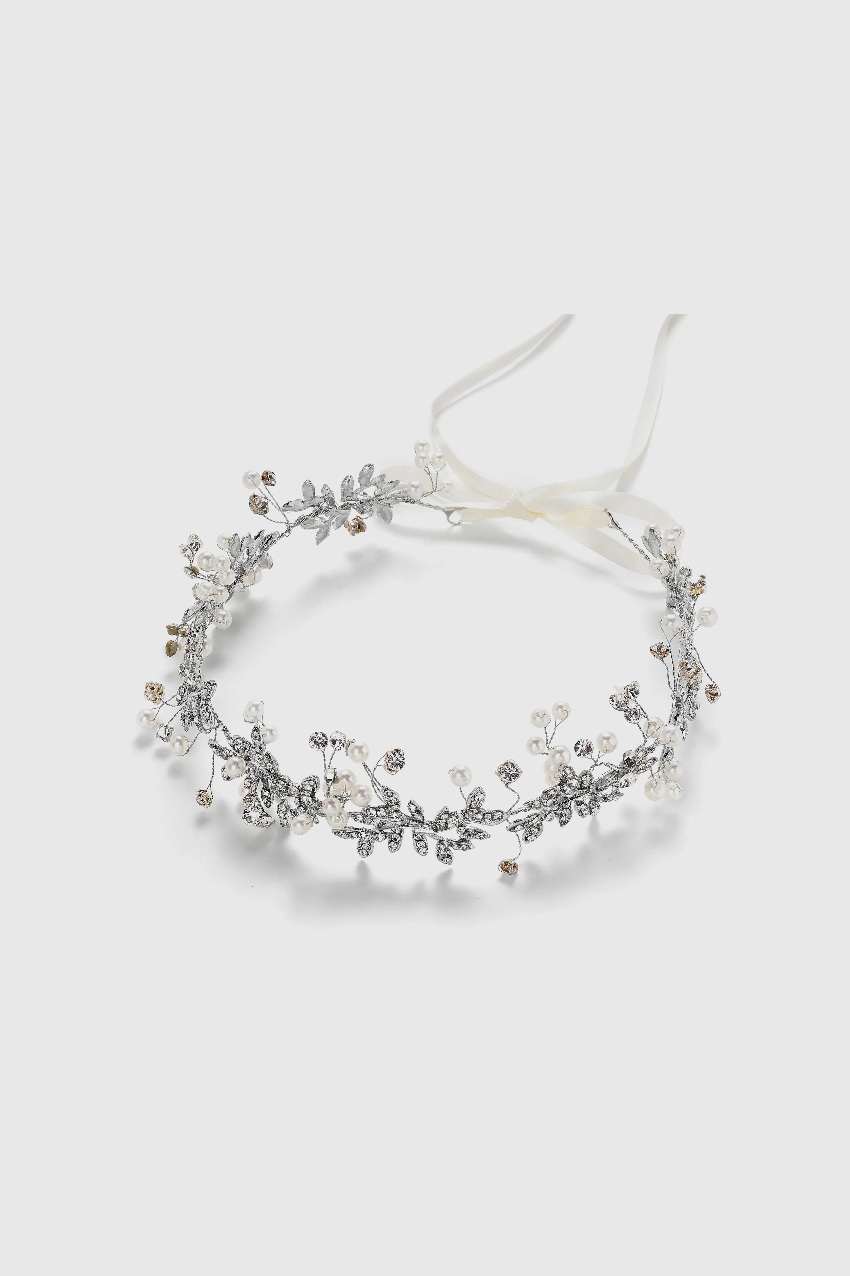 Graceful Bridal Floral Headband sold by BABEYOND