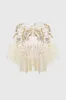 Swaying Fringe Floral Beaded Shawl sold by BABEYOND