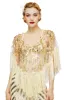 Swaying Fringe Floral Beaded Shawl sold by BABEYOND
