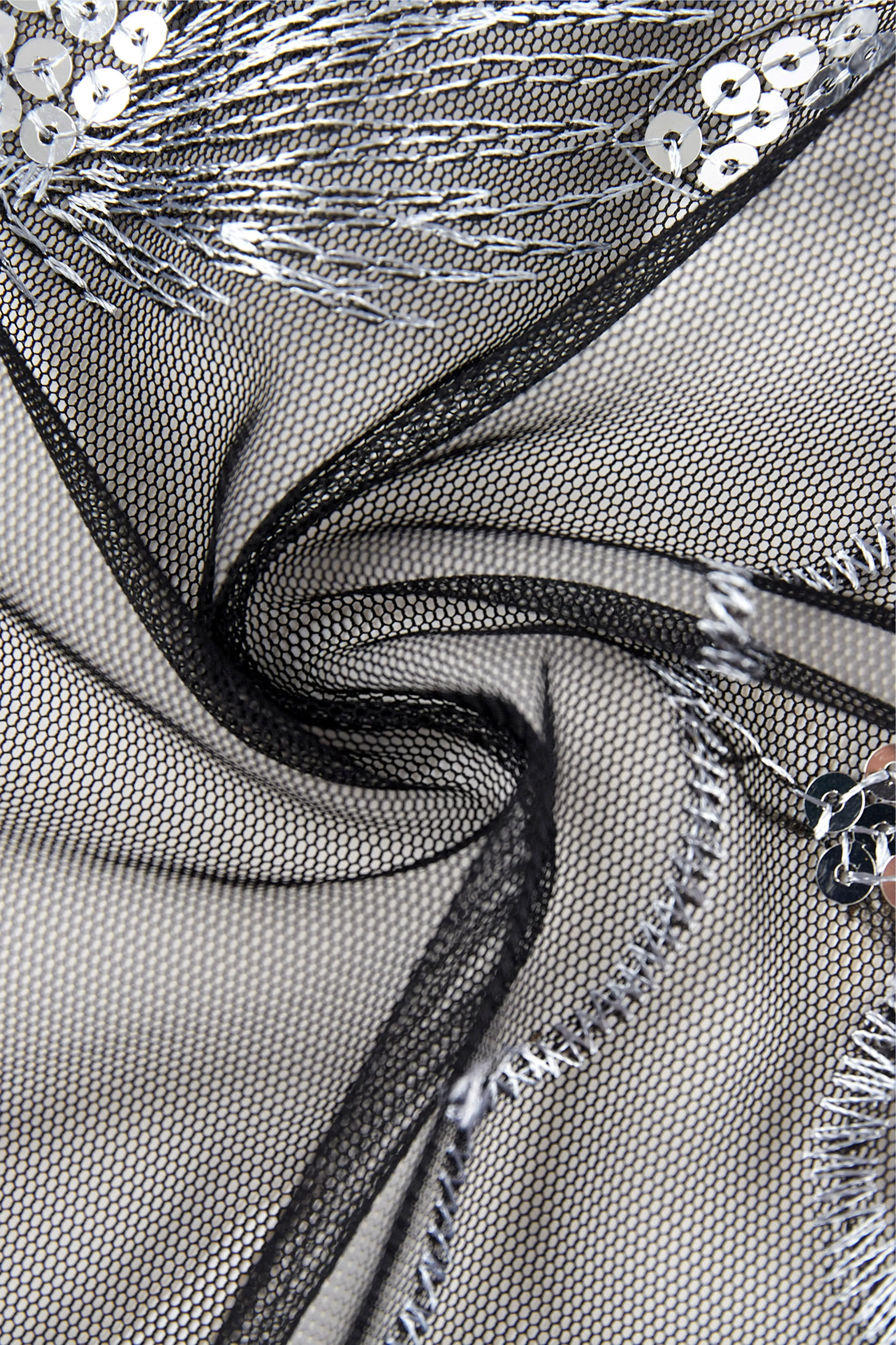 1920s Peacock Sequined Fringed Shawl sold by BABEYOND product image thumbnail 2