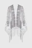 1920s Beaded Sequin Scalloped Shawl sold by BABEYOND