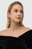 Vintage Two Tone Crystal Pearl Earrings sold by BABEYOND