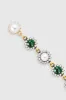 Vintage Two Tone Crystal Pearl Earrings sold by BABEYOND