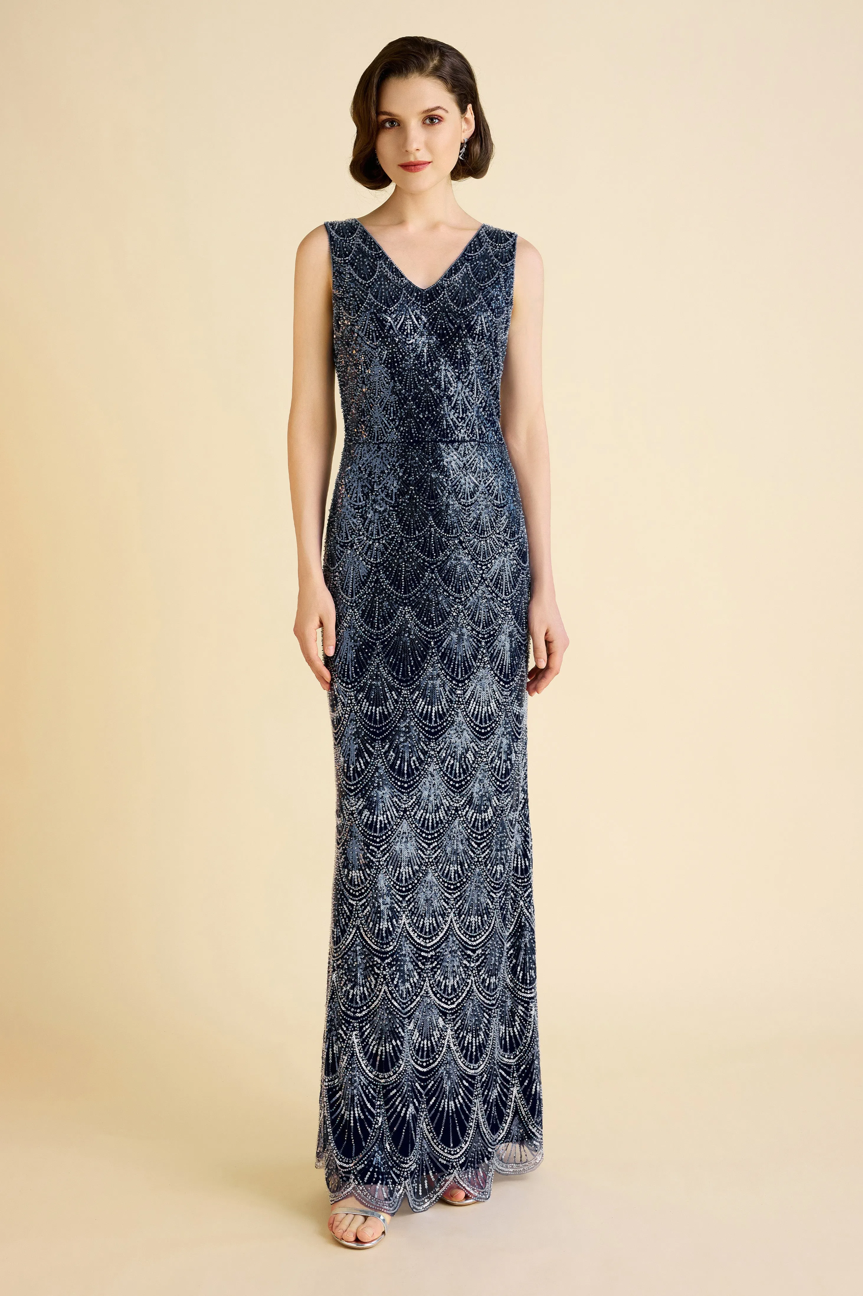 Sparkling Beaded Mermaid Evening Gown sold by BABEYOND product image thumbnail 3