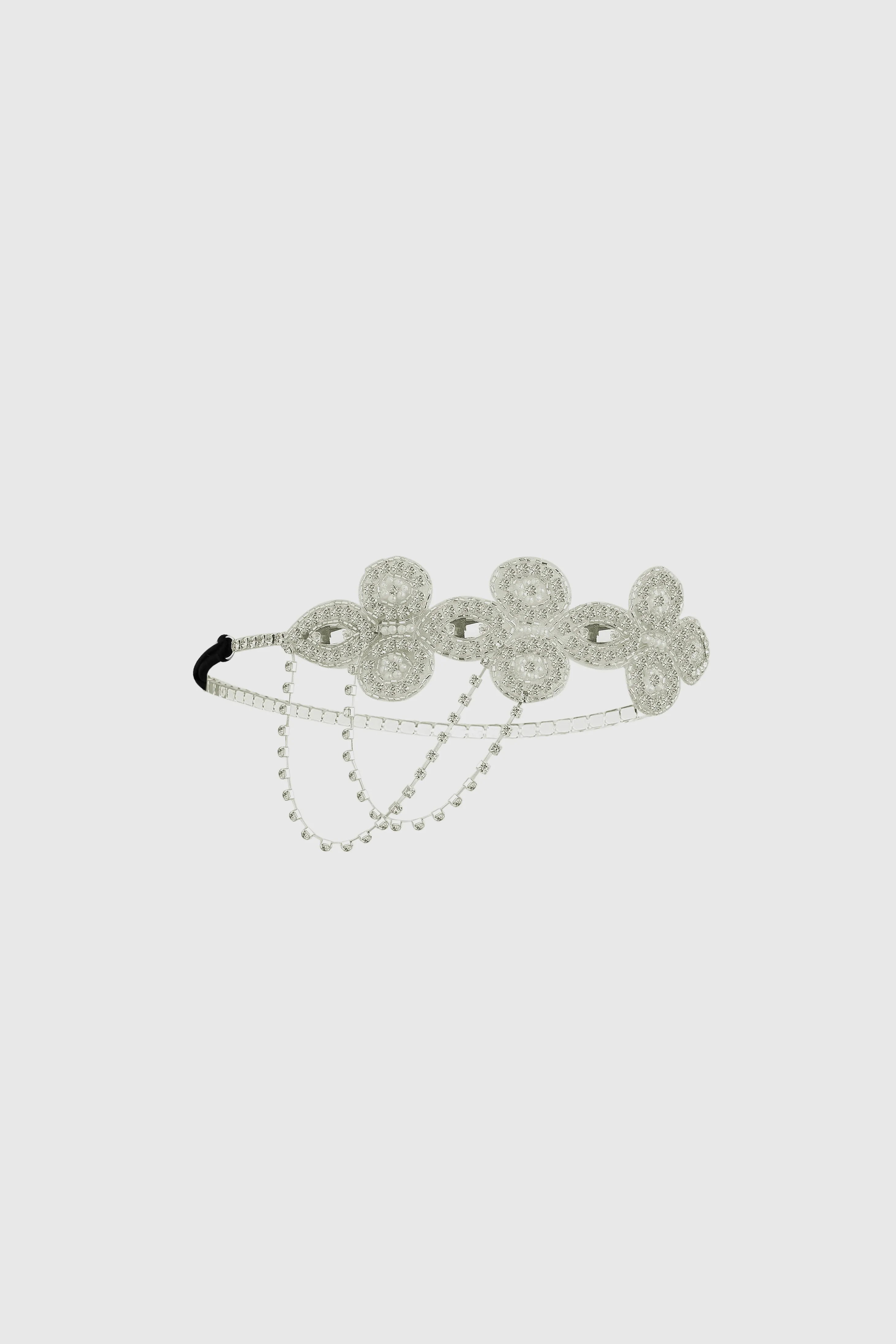 Sparkle Rhinestone Chain Floral Circlet sold by BABEYOND