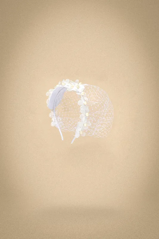 Vintage Veil Beaded Tea Party Fascinator sold by BABEYOND