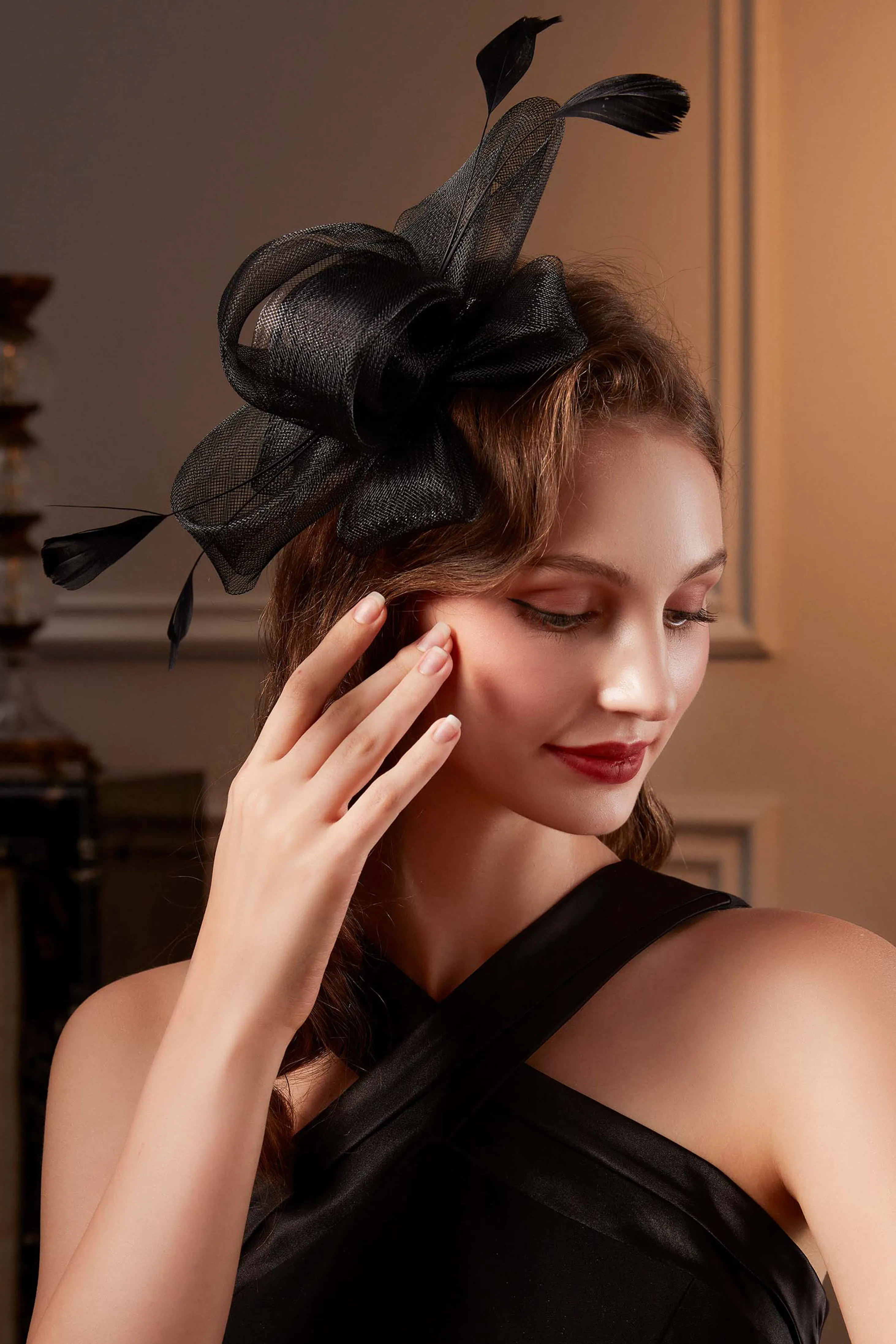 Delicate Organza Ribbon Derby Fascinator sold by BABEYOND product image thumbnail 2