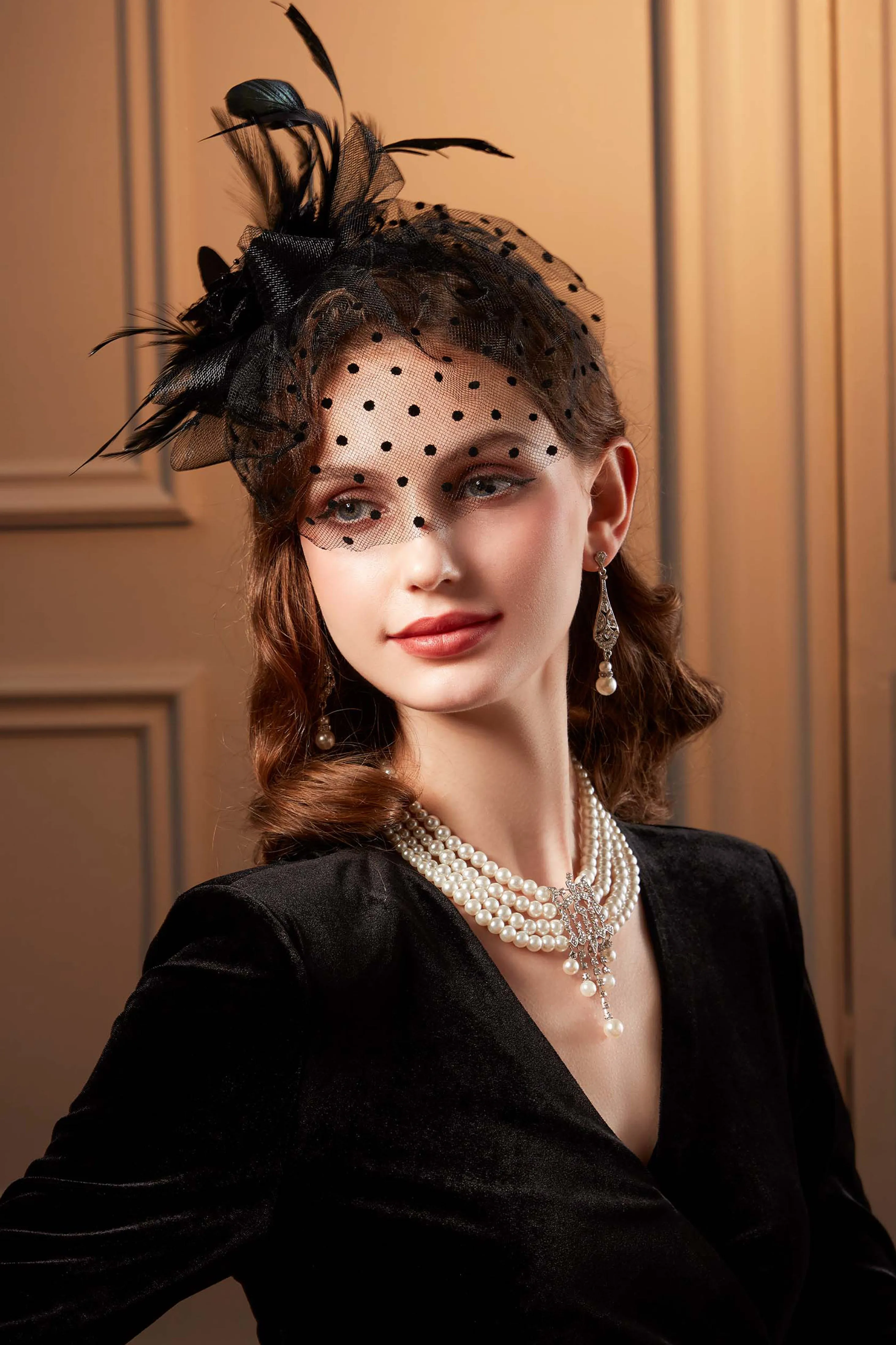 Elegant Kentucky Veil Floral Fascinator sold by BABEYOND product image thumbnail 2