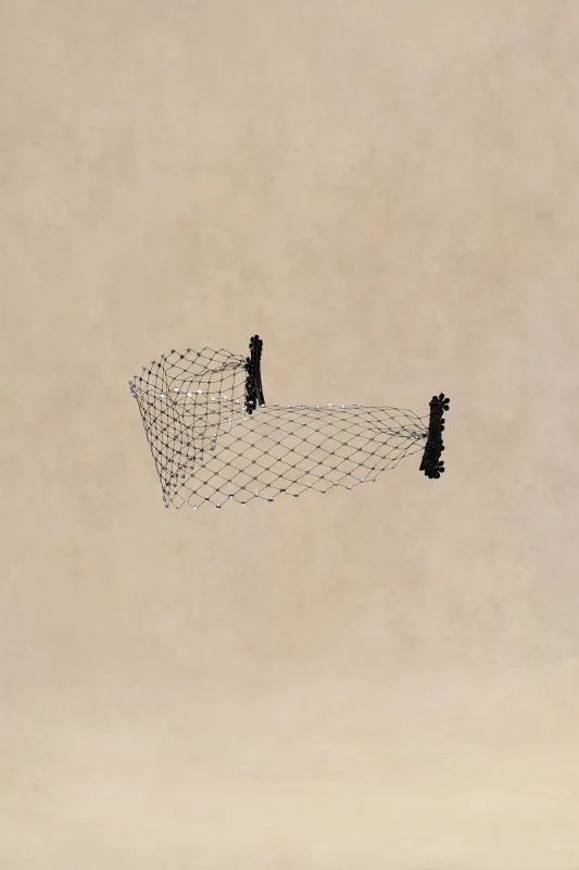 Vintage Tea Party Veil Beaded Fascinator sold by BABEYOND