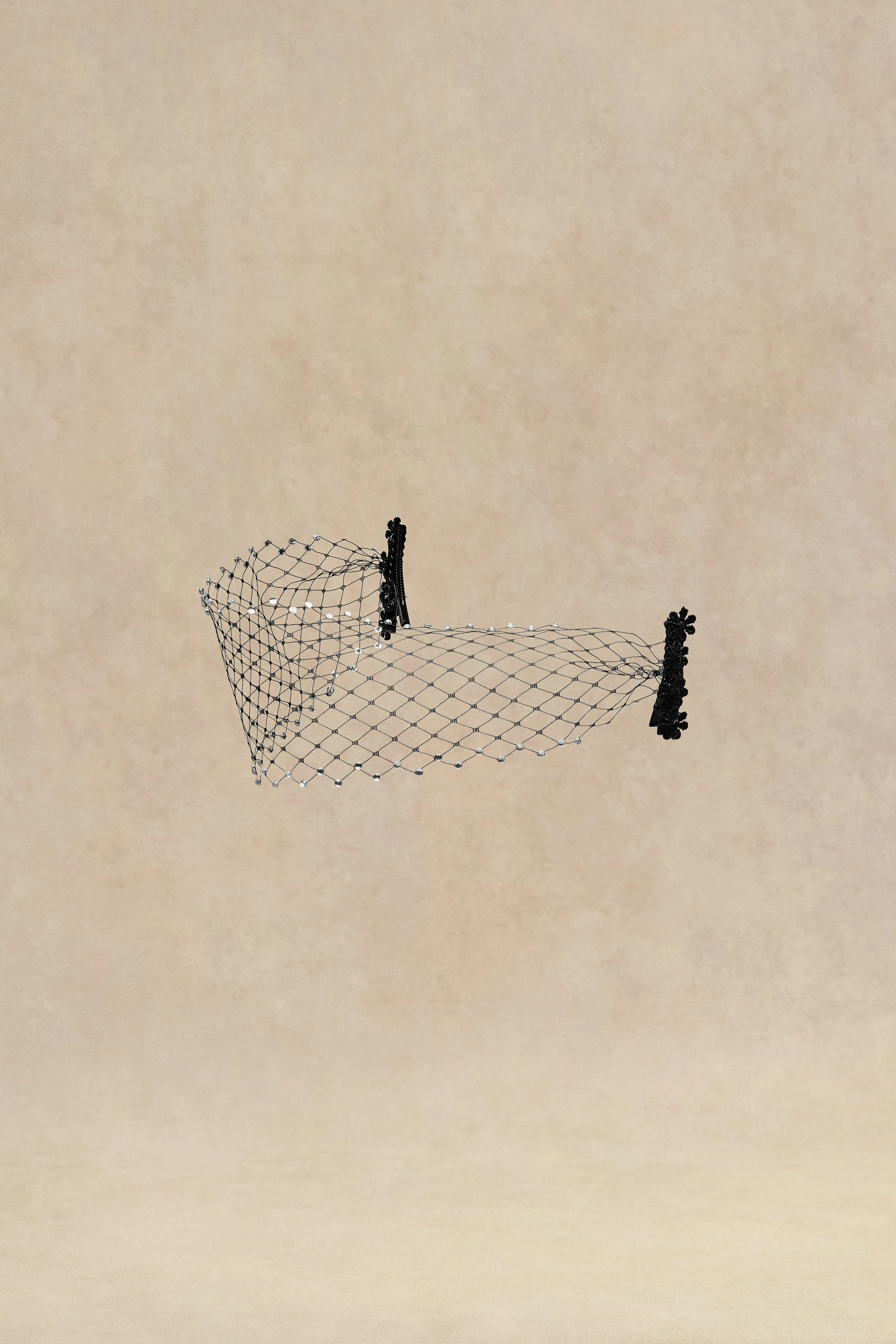 Vintage Tea Party Veil Beaded Fascinator sold by BABEYOND