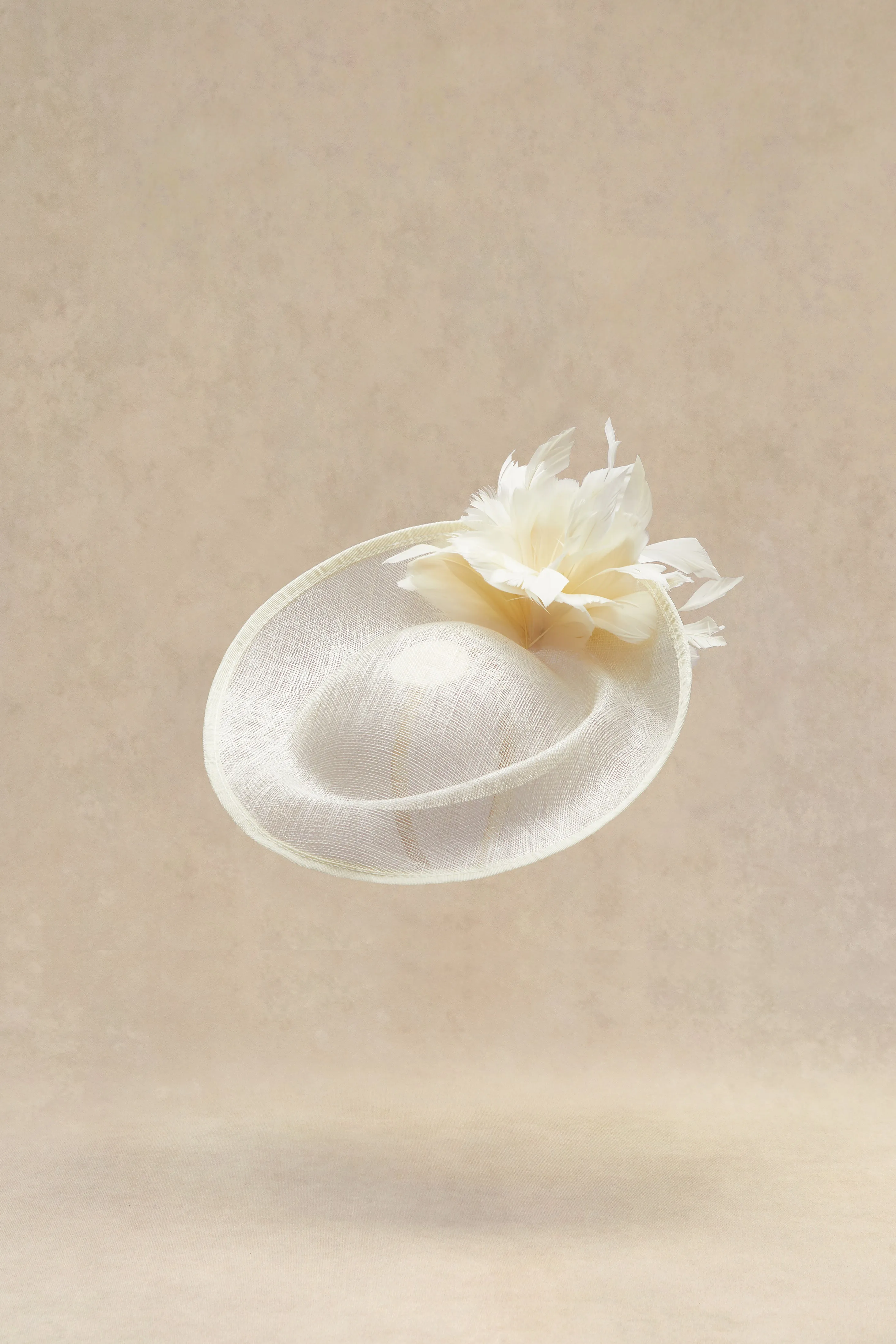 Classic Floral Feather Pillbox Fascinator sold by BABEYOND