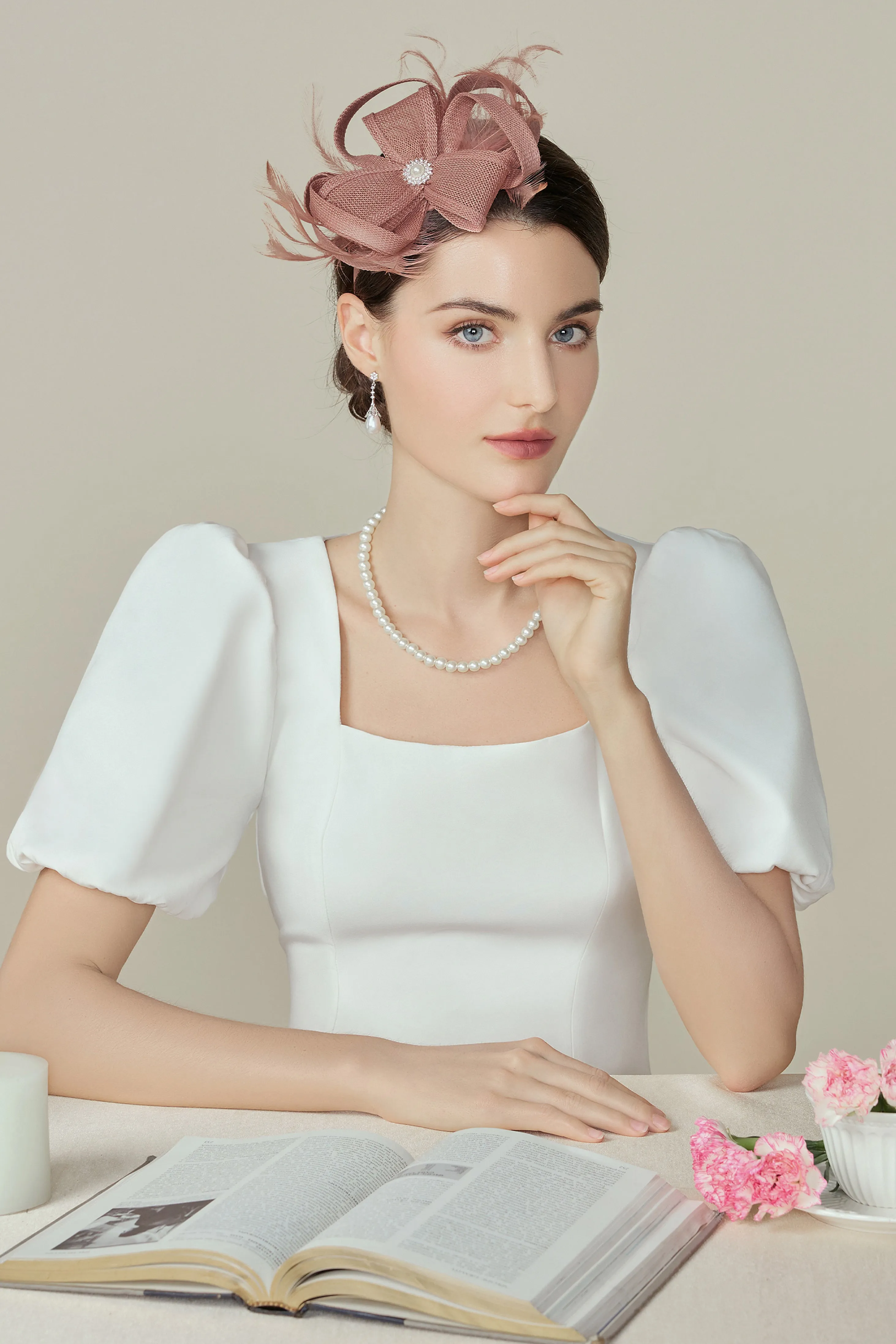 Graceful Tea Party Derby Fascinator sold by BABEYOND product image thumbnail 3