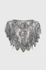 1920s Beaded Sequin Leaf Shawl sold by BABEYOND