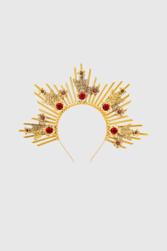 Gleaming Butterfly Goddess Halo Crown sold by BABEYOND