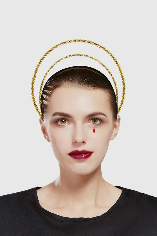Exquisite Beaded Goddess Halo Headband sold by BABEYOND