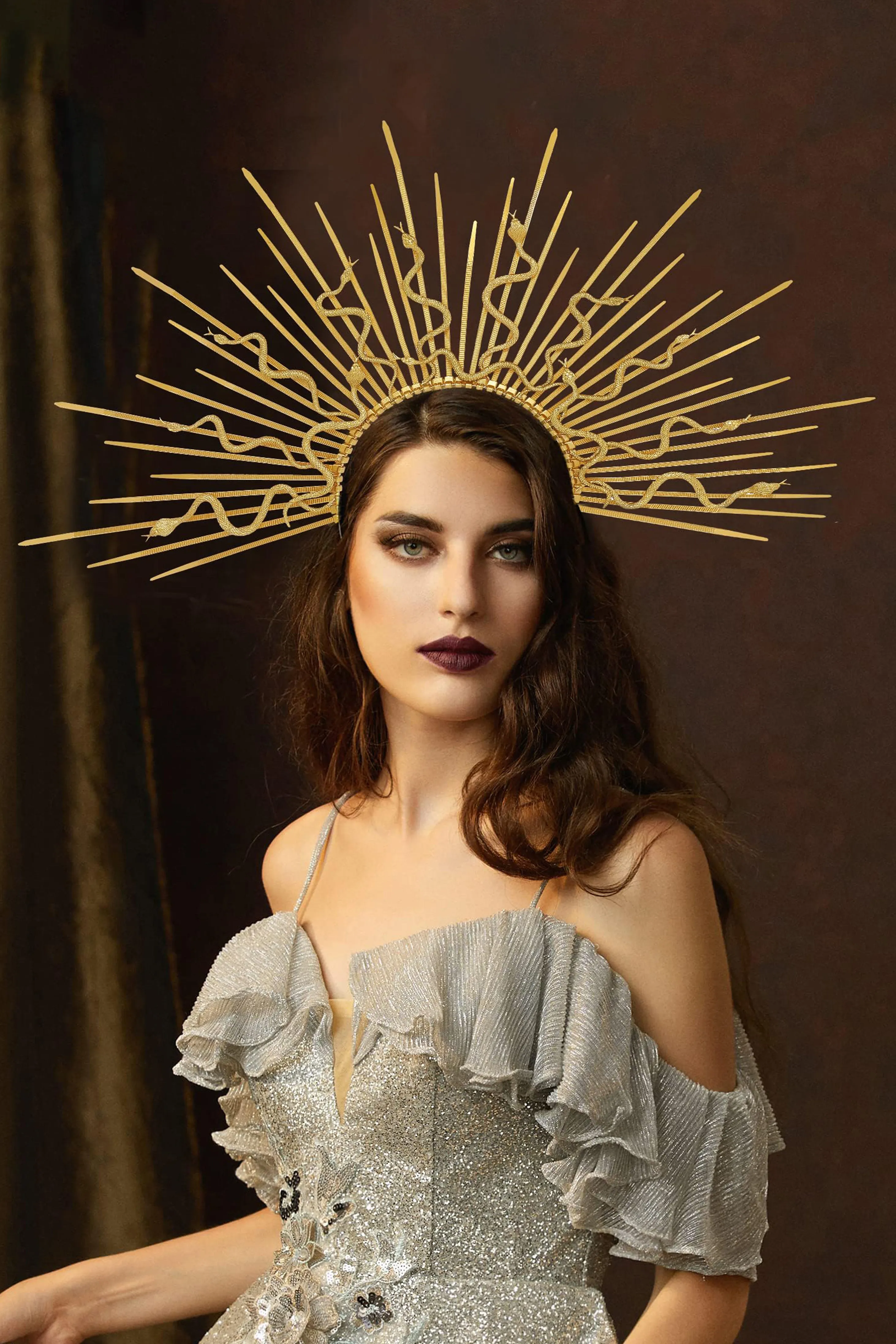 Distinctive Snake Spike Mary Halo Headband sold by BABEYOND product image thumbnail 2