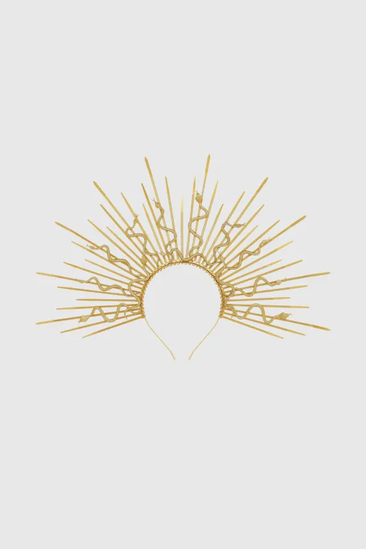 Distinctive Snake Spike Mary Halo Headband sold by BABEYOND