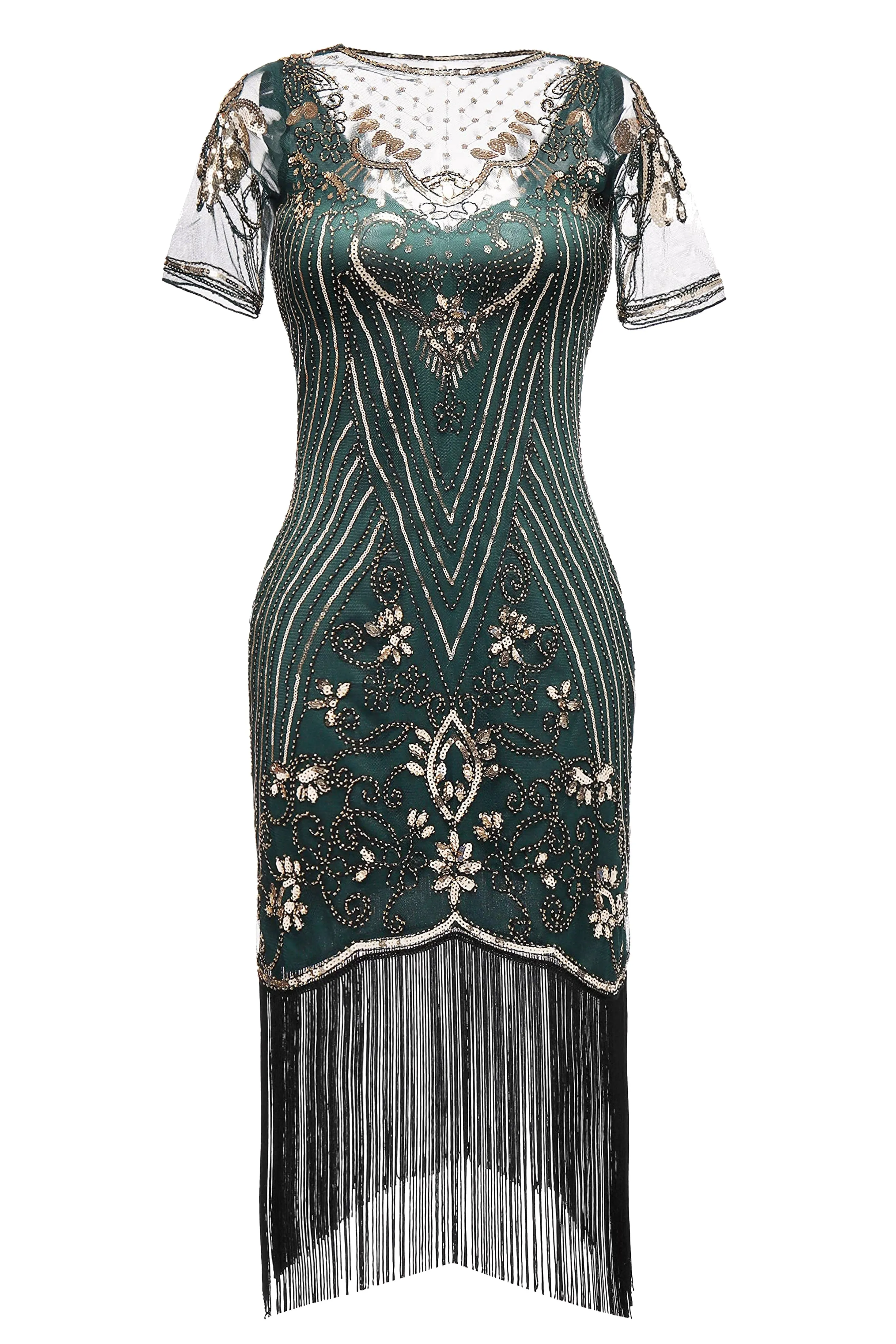Vintage Glorious Paisley Fringe Flapper Dress sold by BABEYOND product image thumbnail 5