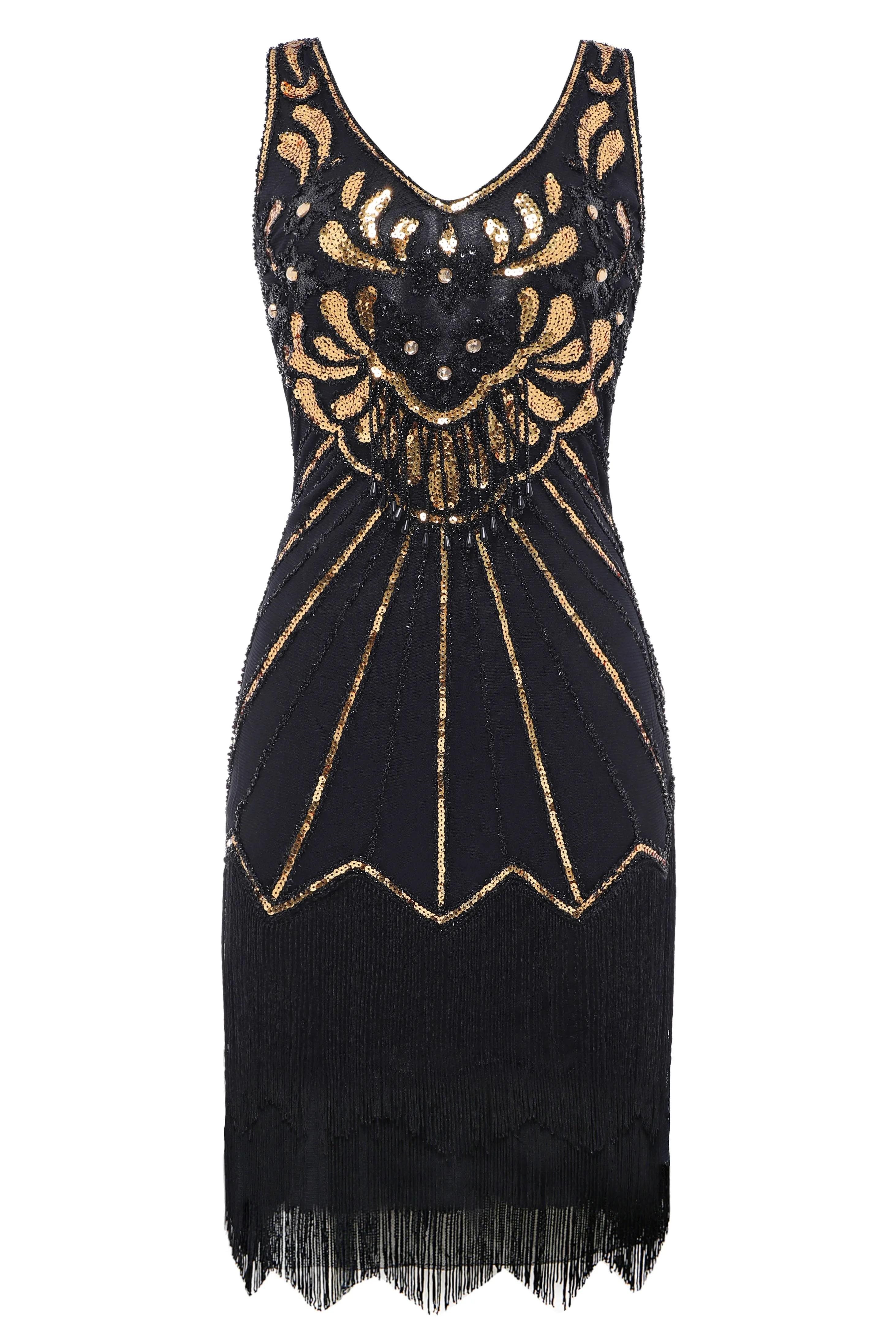 Roaring 20s Paisley Great Gatsby Dress sold by BABEYOND product image thumbnail 5