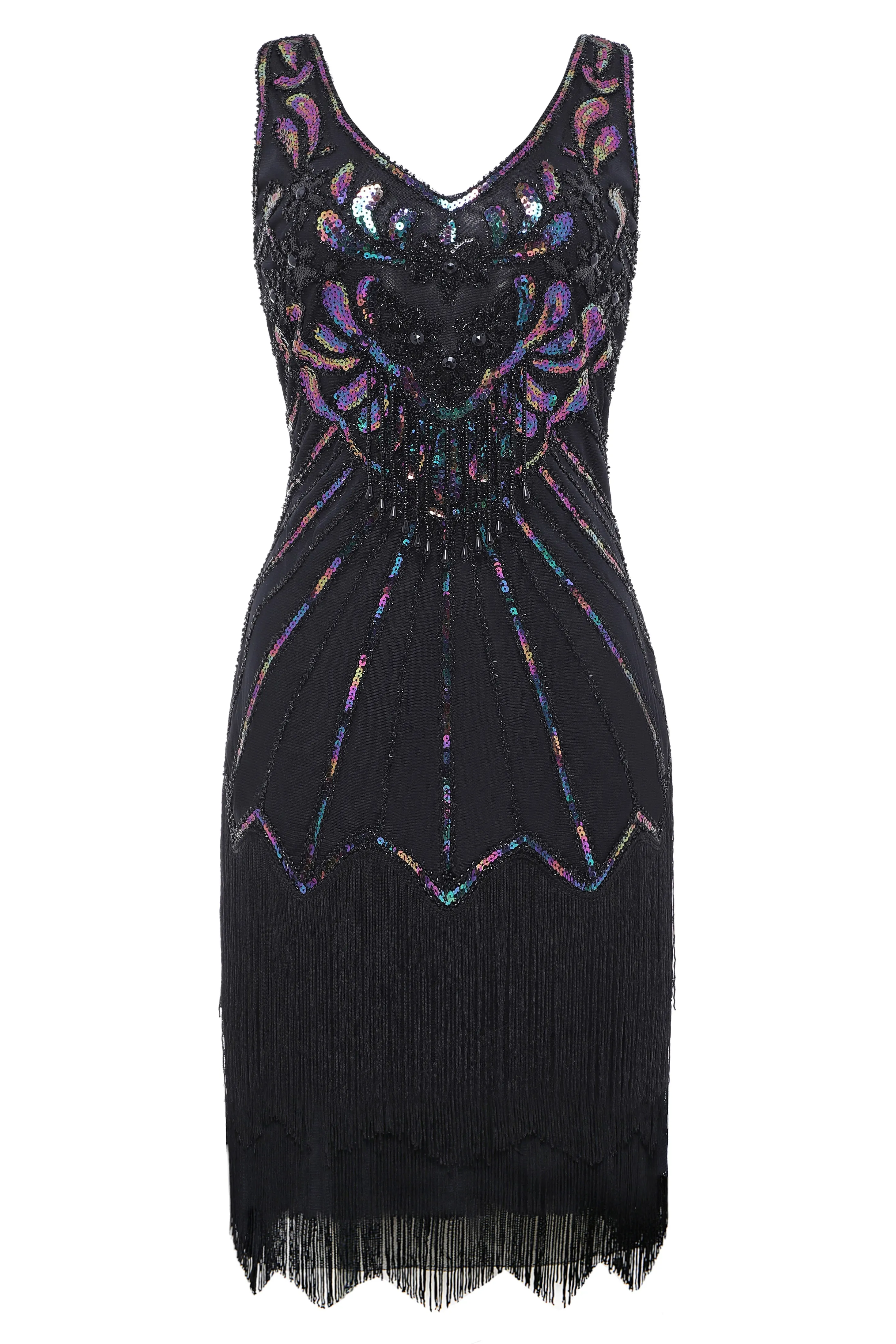 Roaring 20s Paisley Great Gatsby Dress sold by BABEYOND product image thumbnail 3