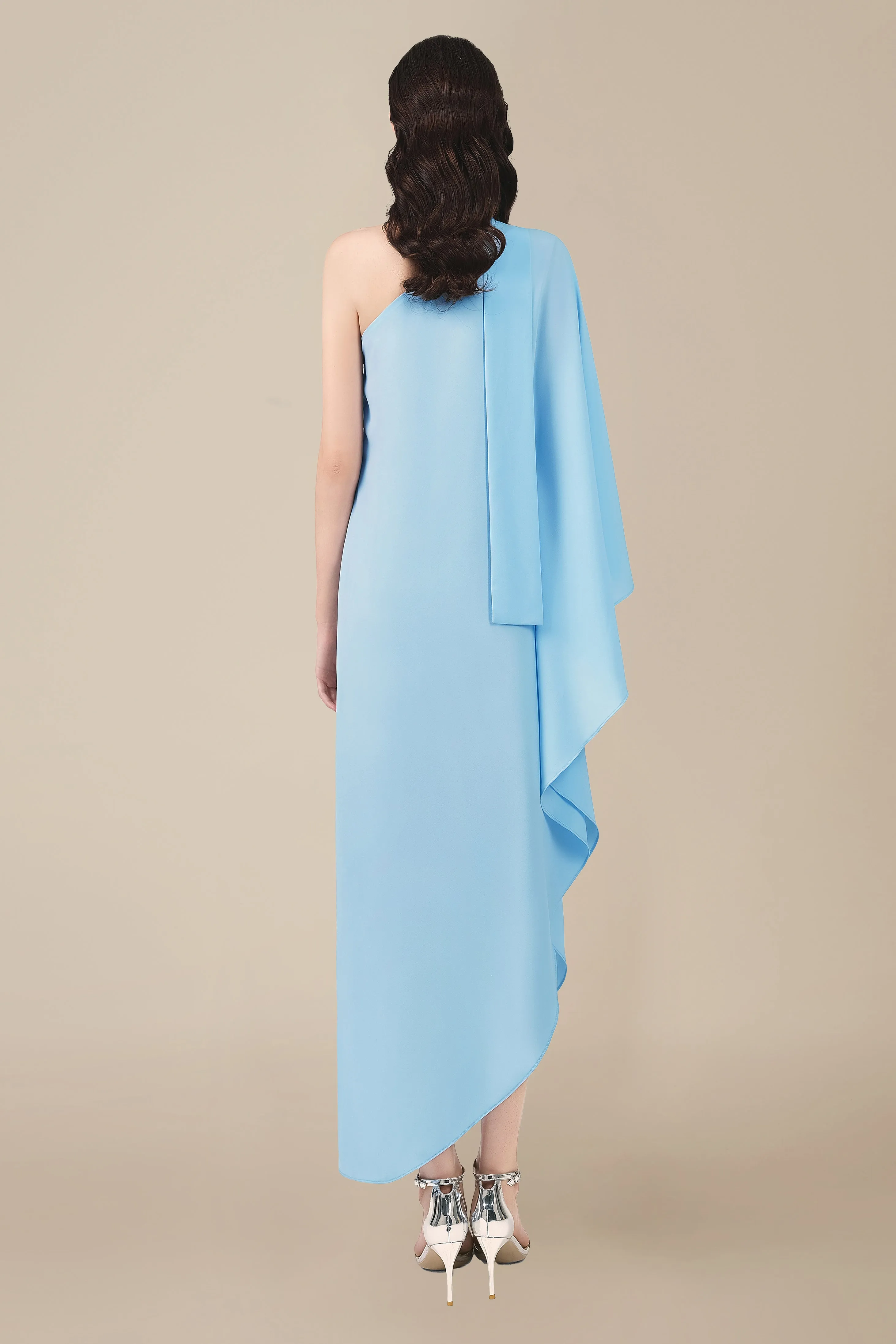 Elegant Asymmetrical One-Shoulder Evening Gown sold by BABEYOND product image thumbnail 2