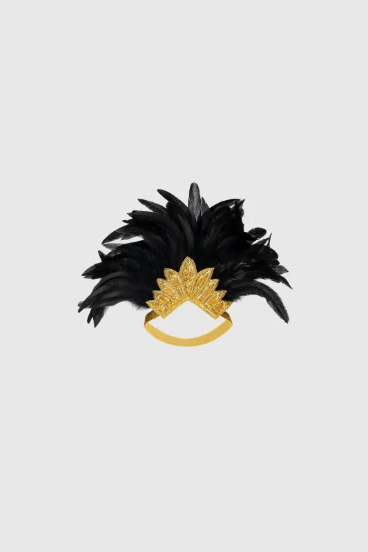 Gatsby Glam Feather Embellished Headband sold by BABEYOND