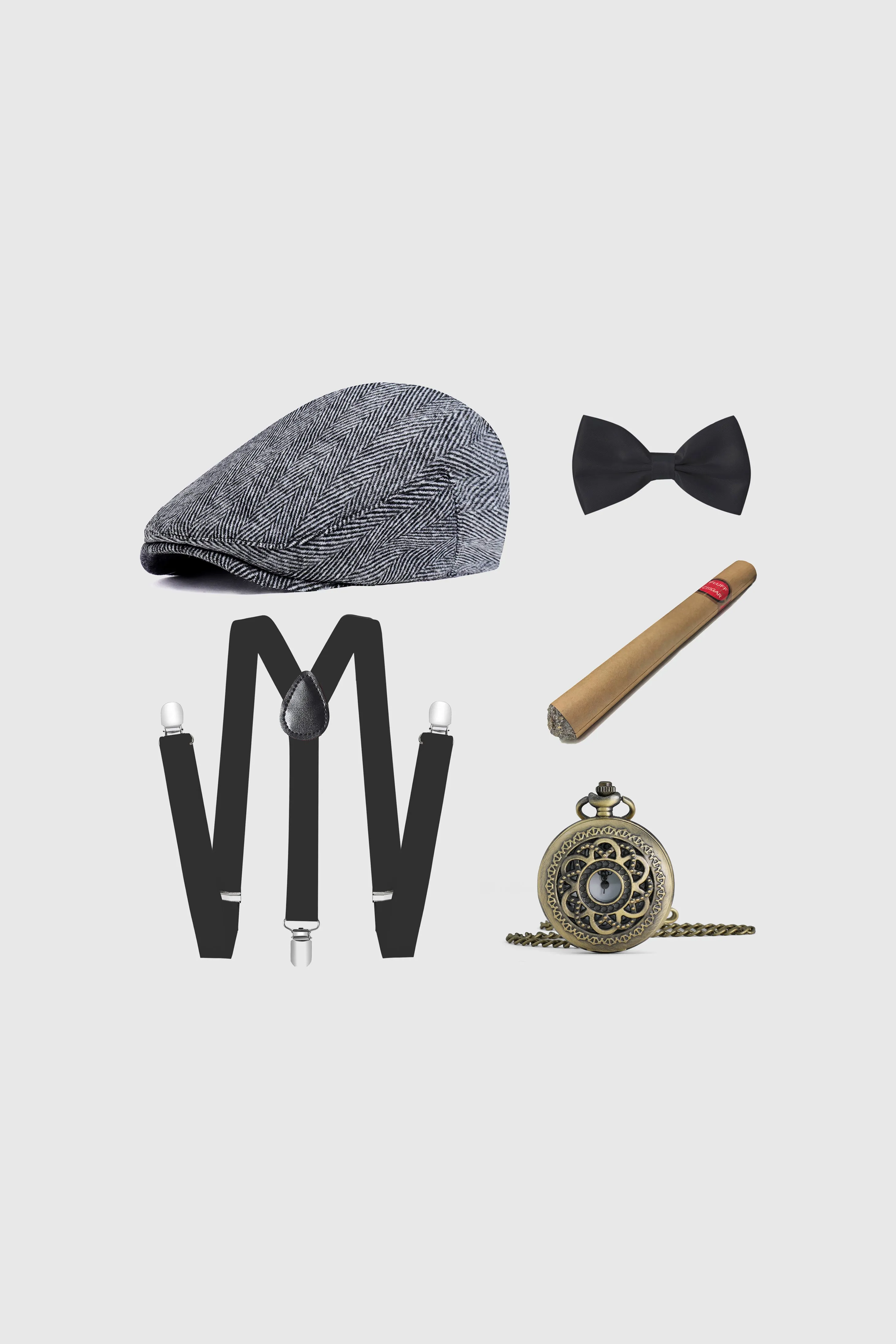 1920s Mens Gangster Flat Cap Set sold by BABEYOND product image thumbnail 4