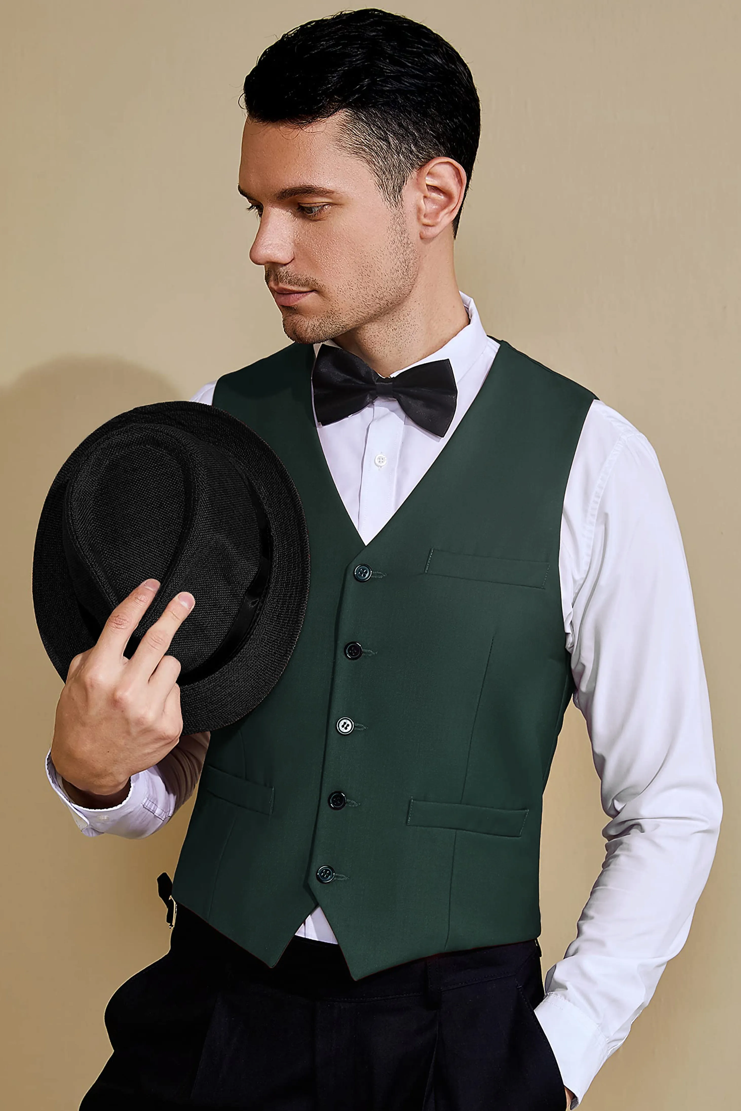 1920s Gentleman Formal Party Vest sold by BABEYOND product image thumbnail 2