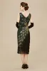 Irregular Tassel Hem Peacock Plus Size Dress sold by BABEYOND