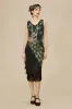 Irregular Tassel Hem Peacock Plus Size Dress sold by BABEYOND