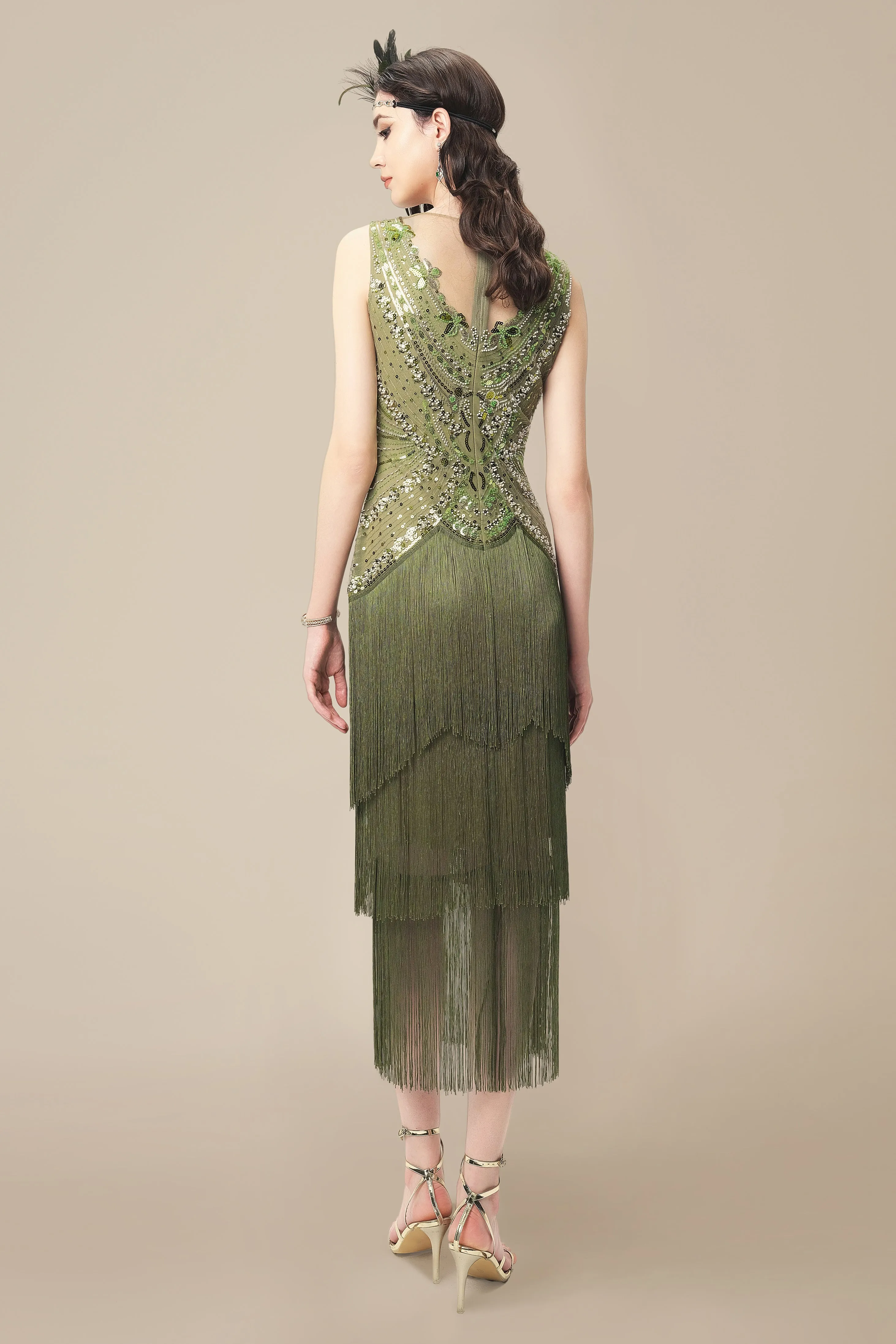 Vintage Fringe Flapper Plus Size Dress sold by BABEYOND product image thumbnail 2