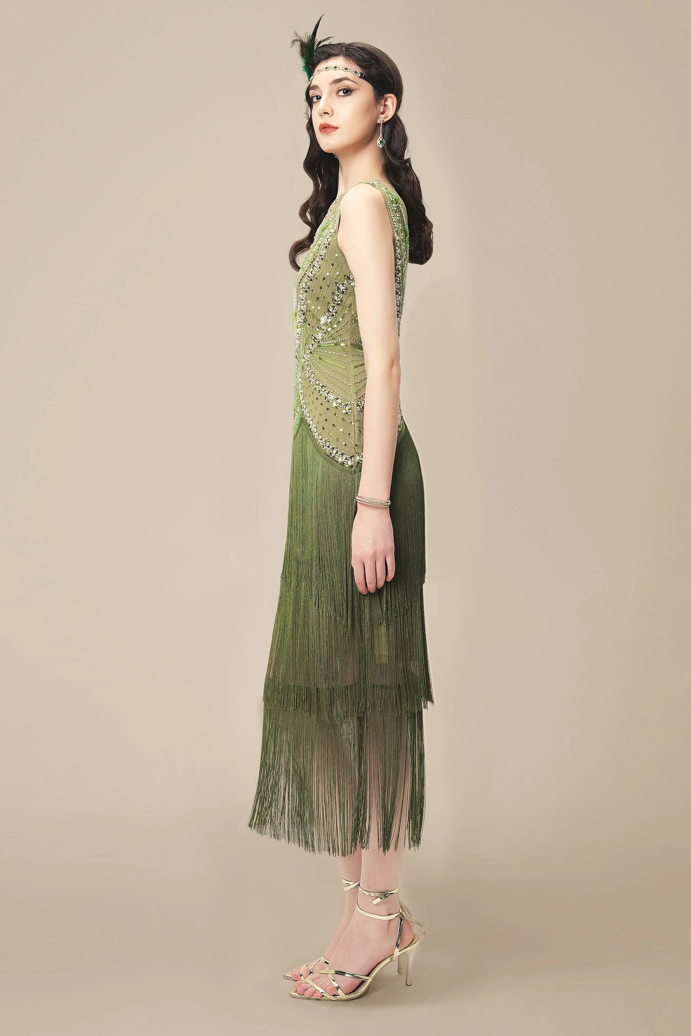 Vintage Fringe Flapper Plus Size Dress sold by BABEYOND product image thumbnail 3