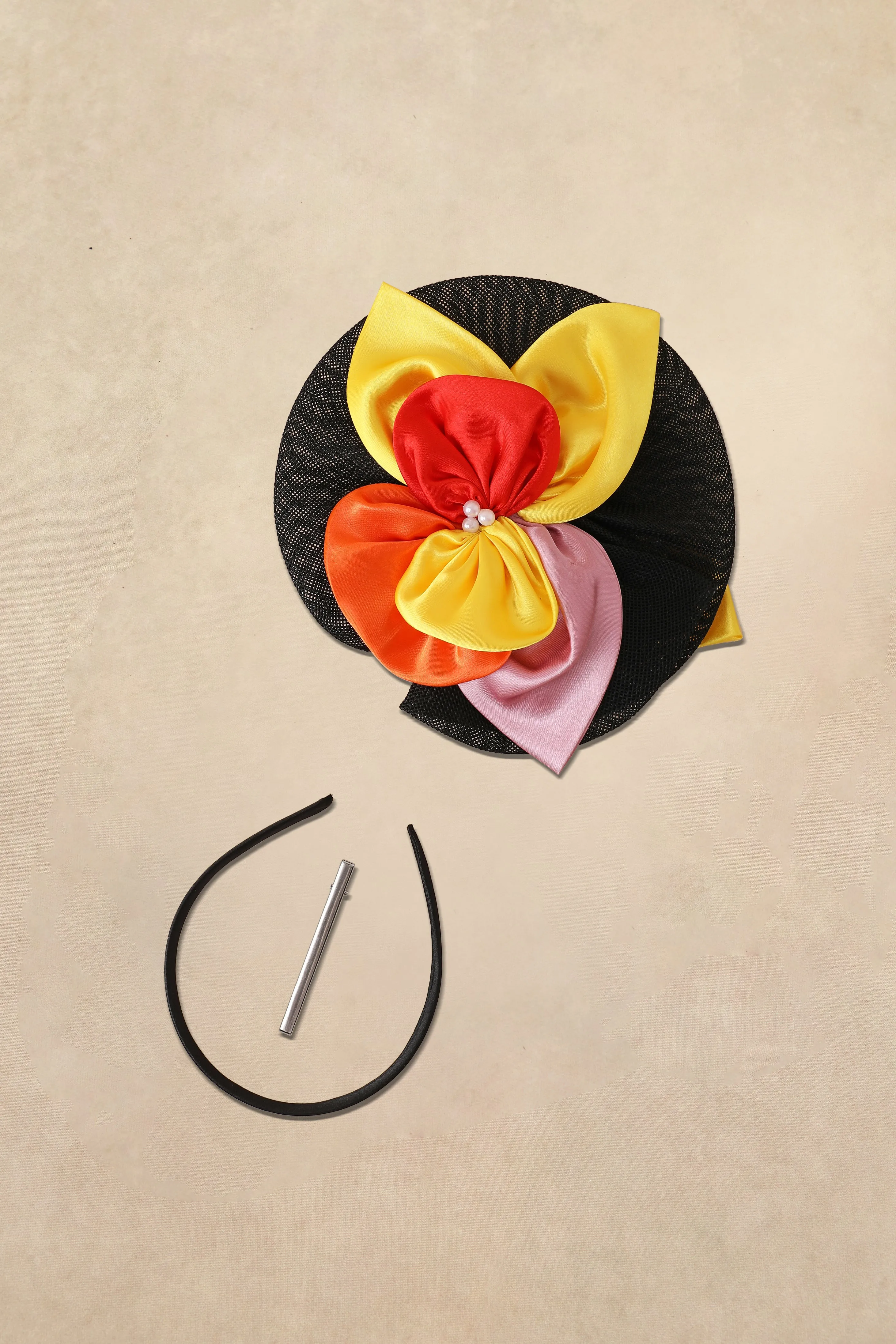 Colorburst Floral Party Fascinator sold by BABEYOND product image thumbnail 4