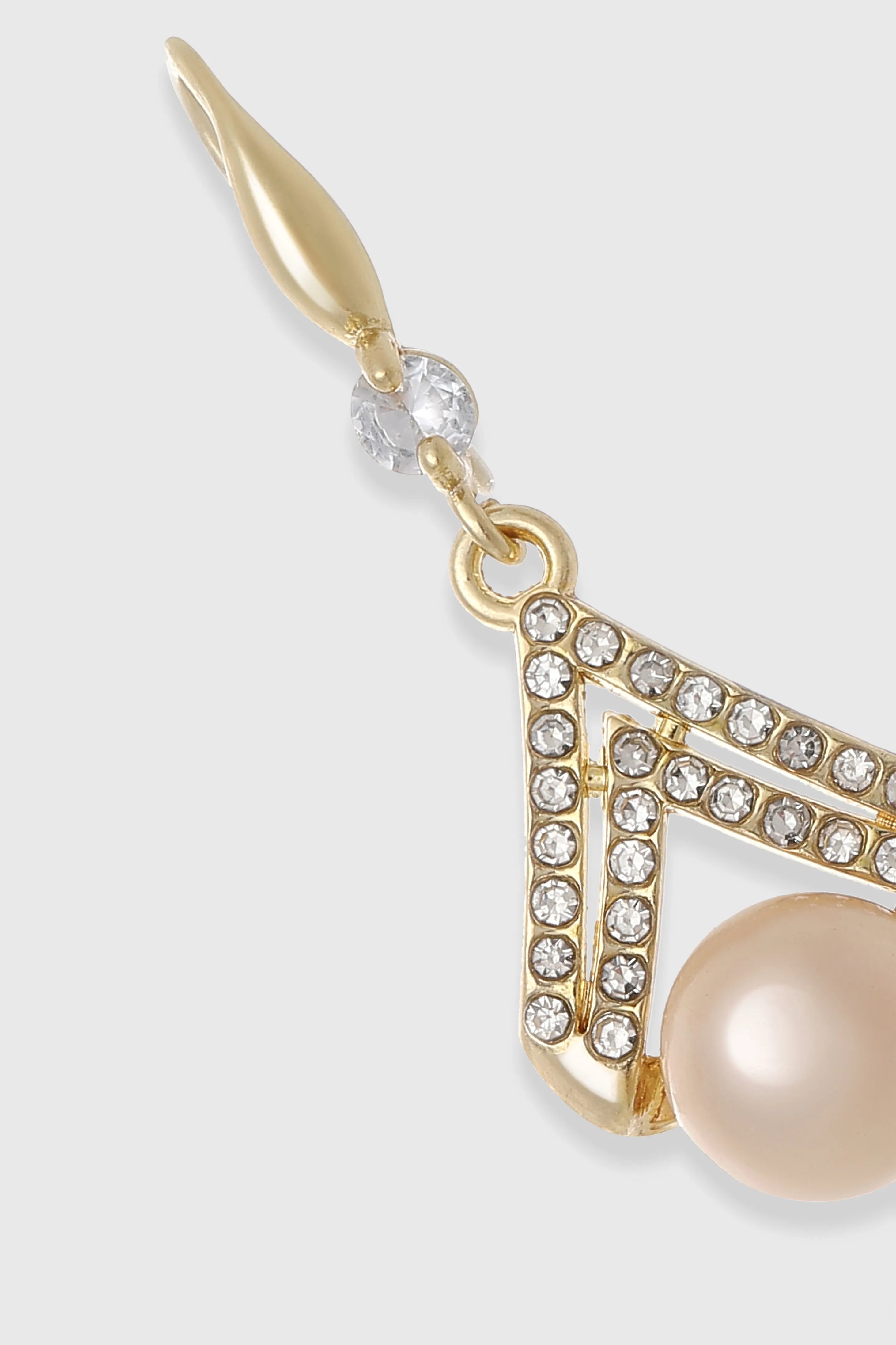 Sparkling Art Deco V-Shaped Earrings sold by BABEYOND product image thumbnail 2