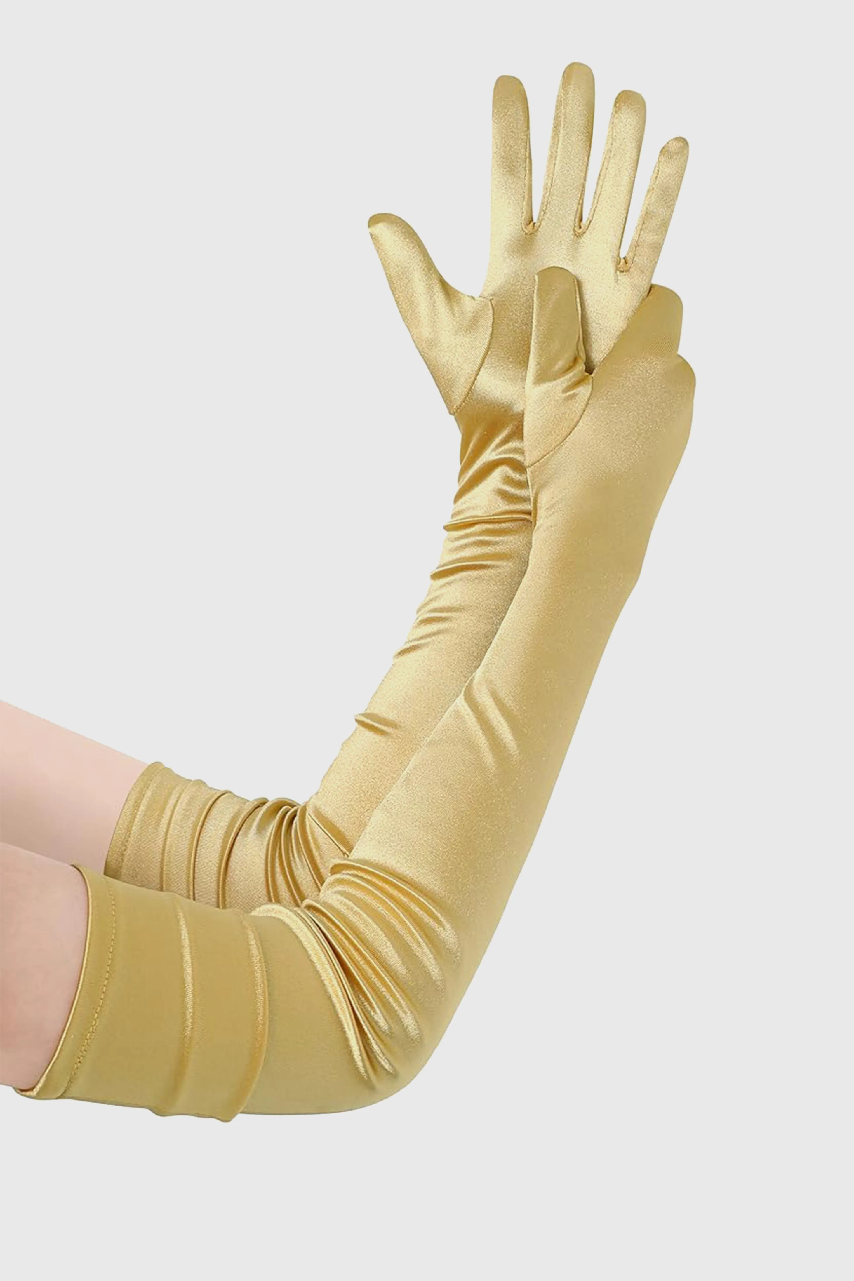 27.6" Long Satin Stretchy Party Gloves sold by BABEYOND product image thumbnail 4