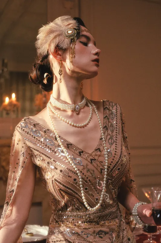 Vintage-Inspired Crystal Drop Earrings sold by BABEYOND