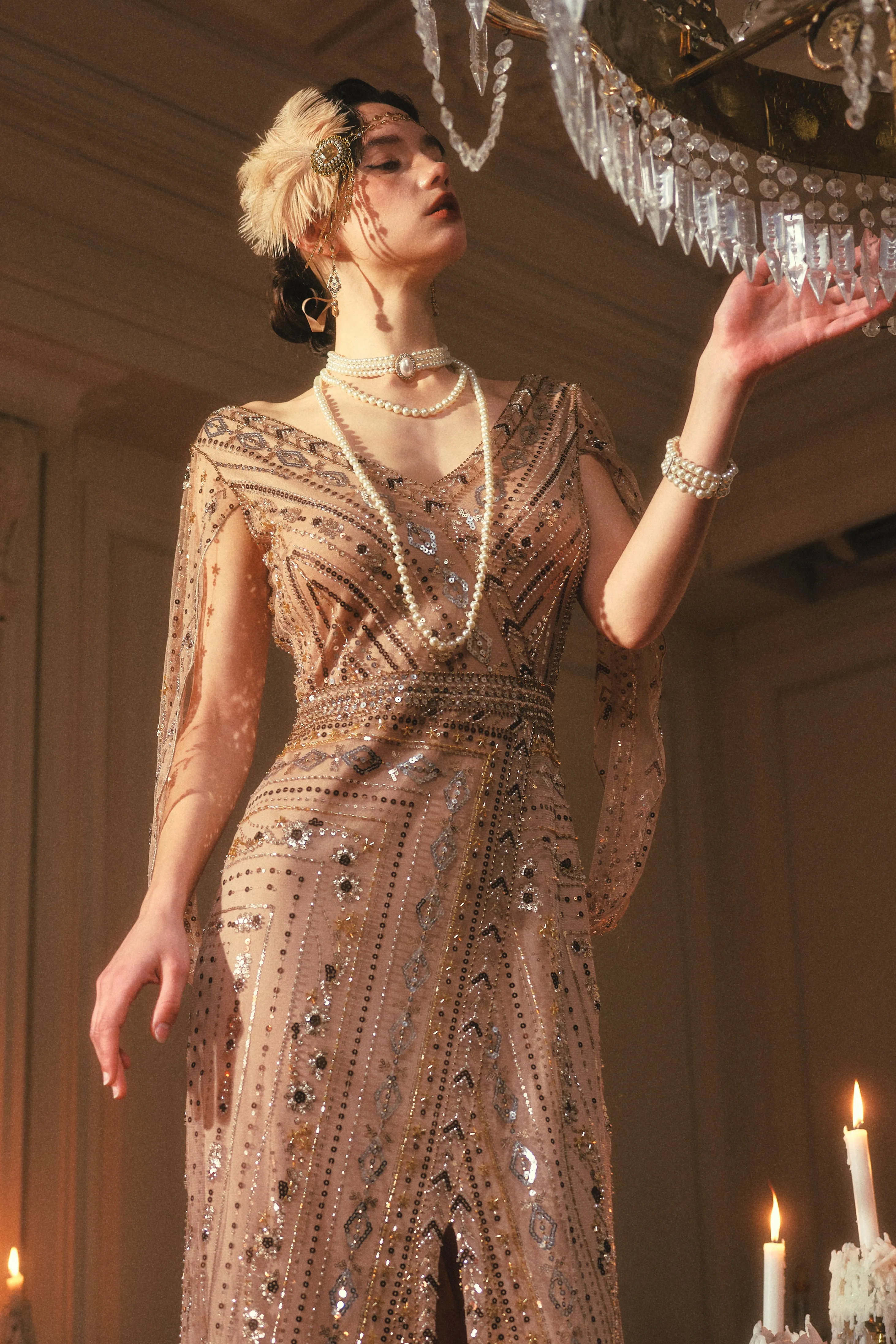 Vintage-Inspired Crystal Drop Earrings sold by BABEYOND product image thumbnail 2