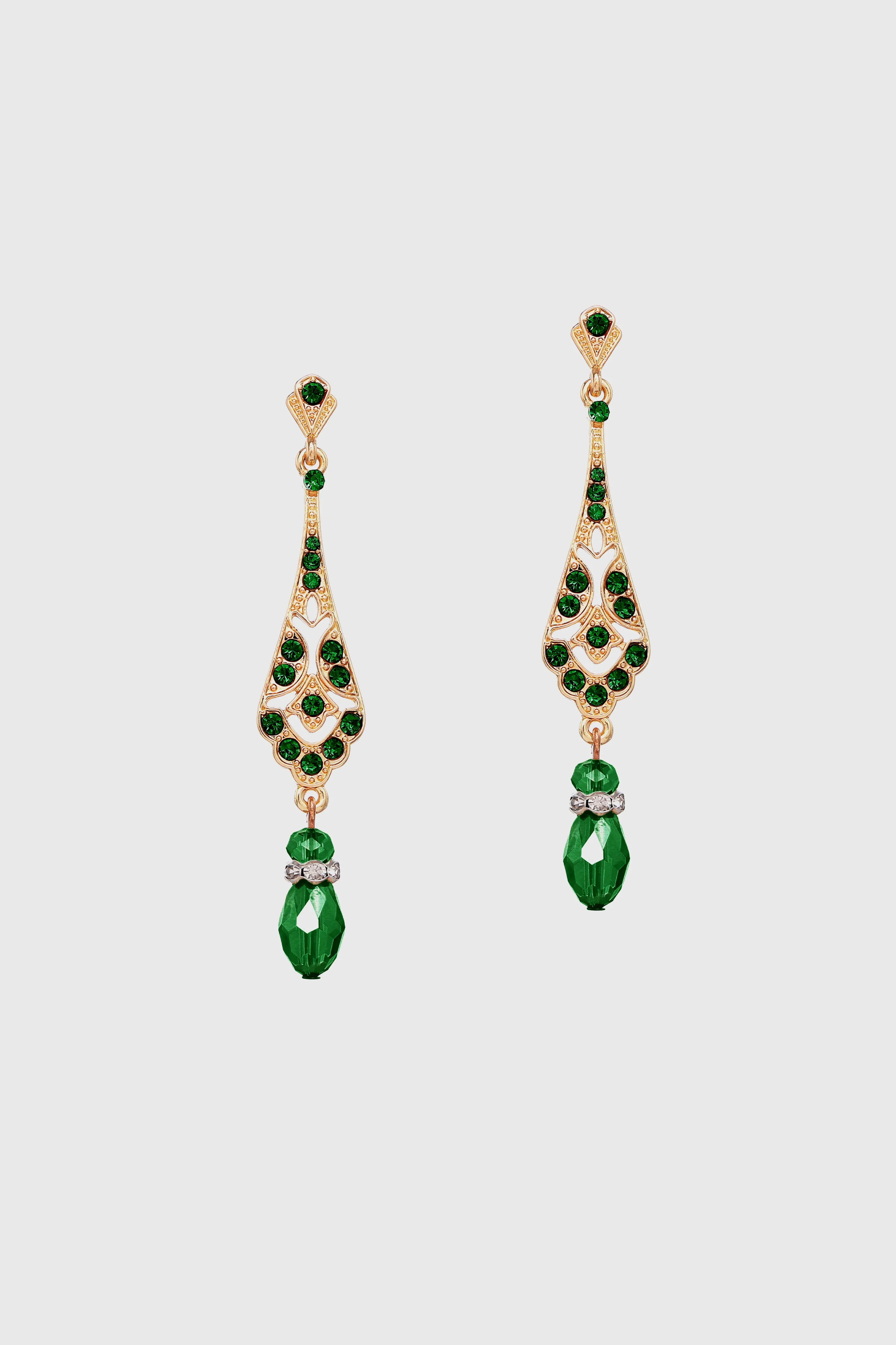 Vintage-Inspired Crystal Drop Earrings sold by BABEYOND product image thumbnail 5