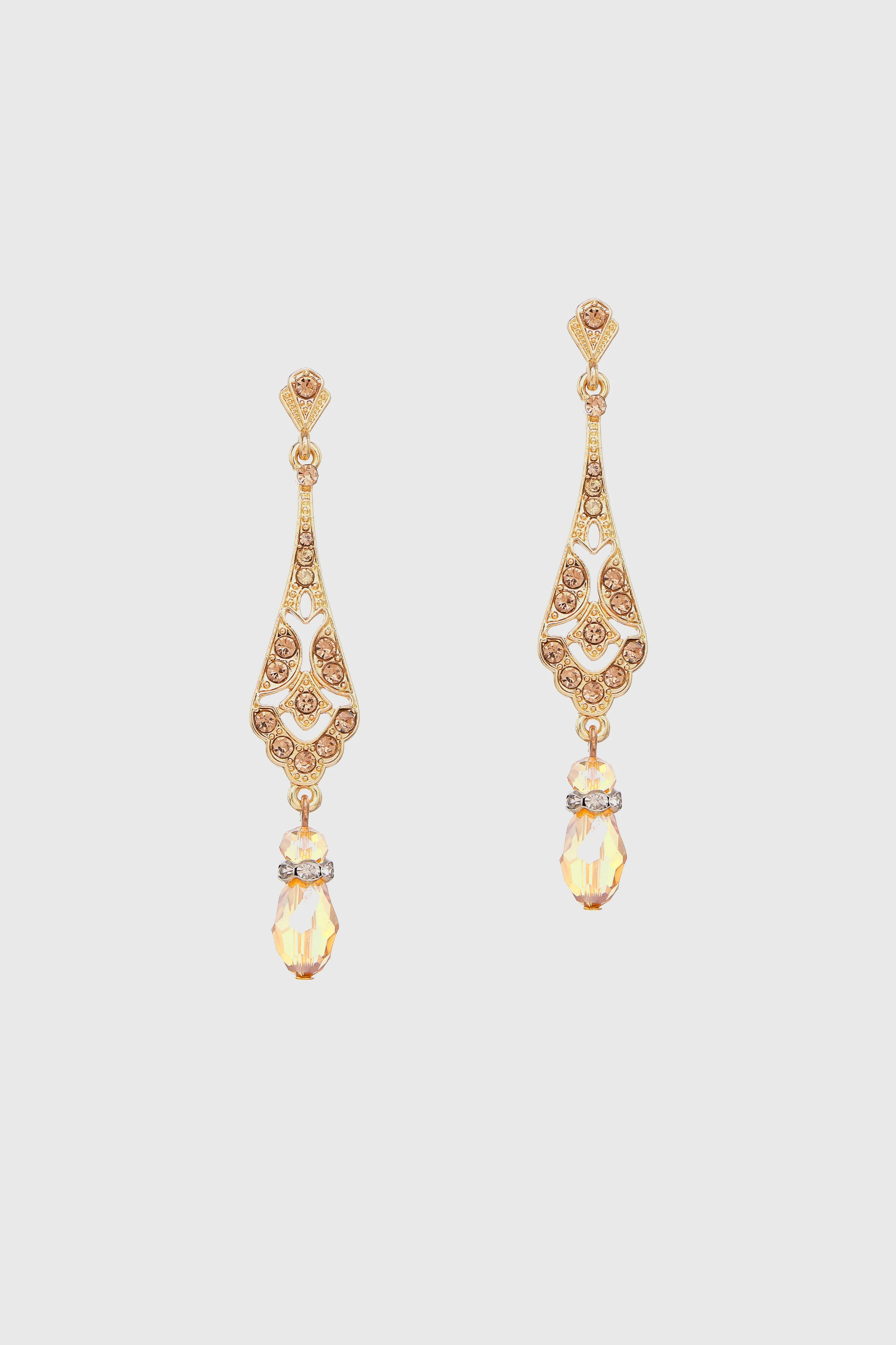 Vintage-Inspired Crystal Drop Earrings sold by BABEYOND product image thumbnail 3