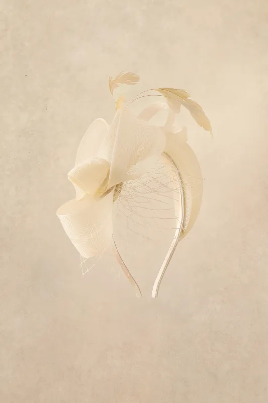 Romantic Tulle Veil Feather Fascinator made by BABEYOND