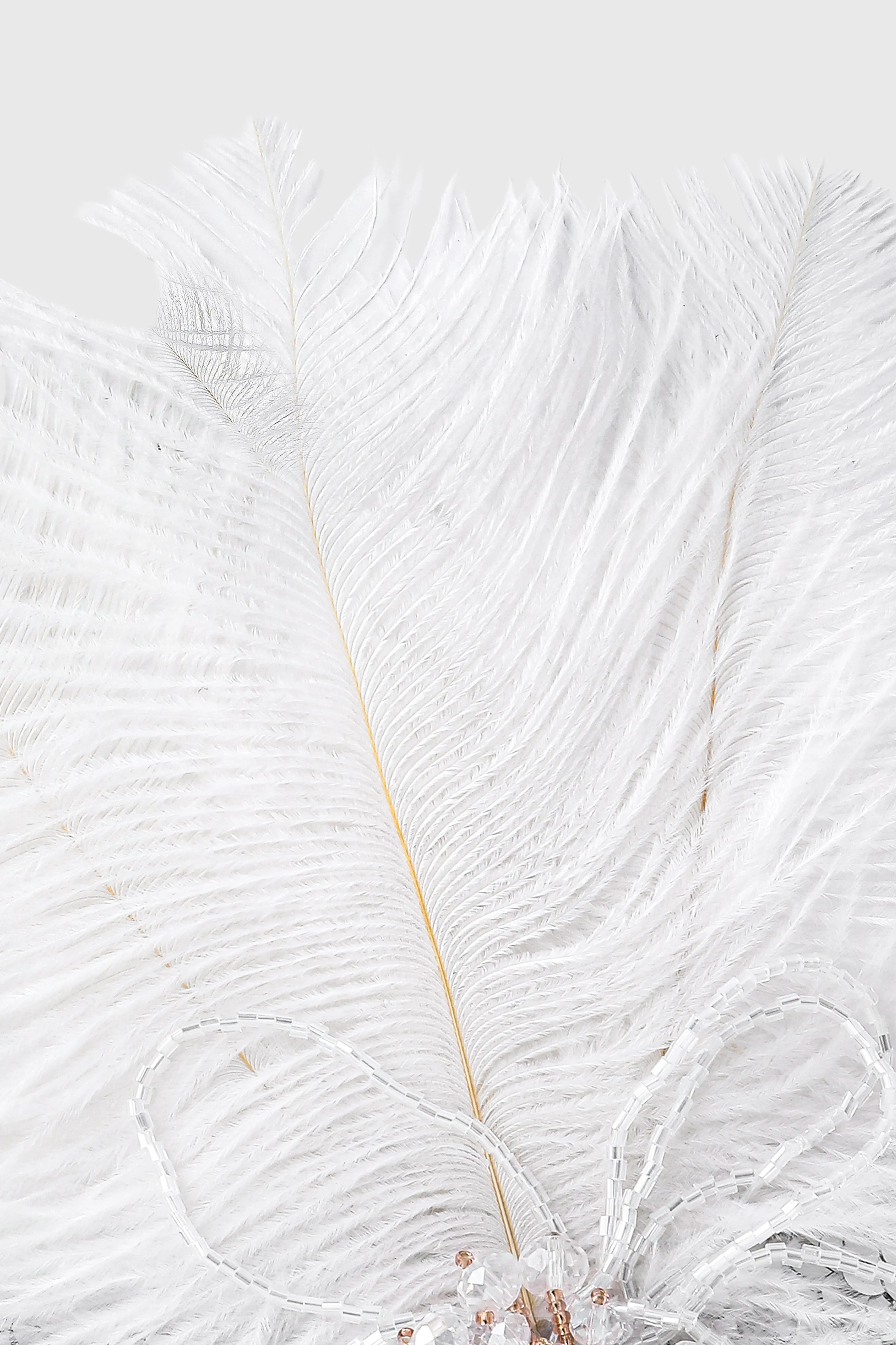 Glamorous Beaded Floral Feather Headband sold by BABEYOND product image thumbnail 5