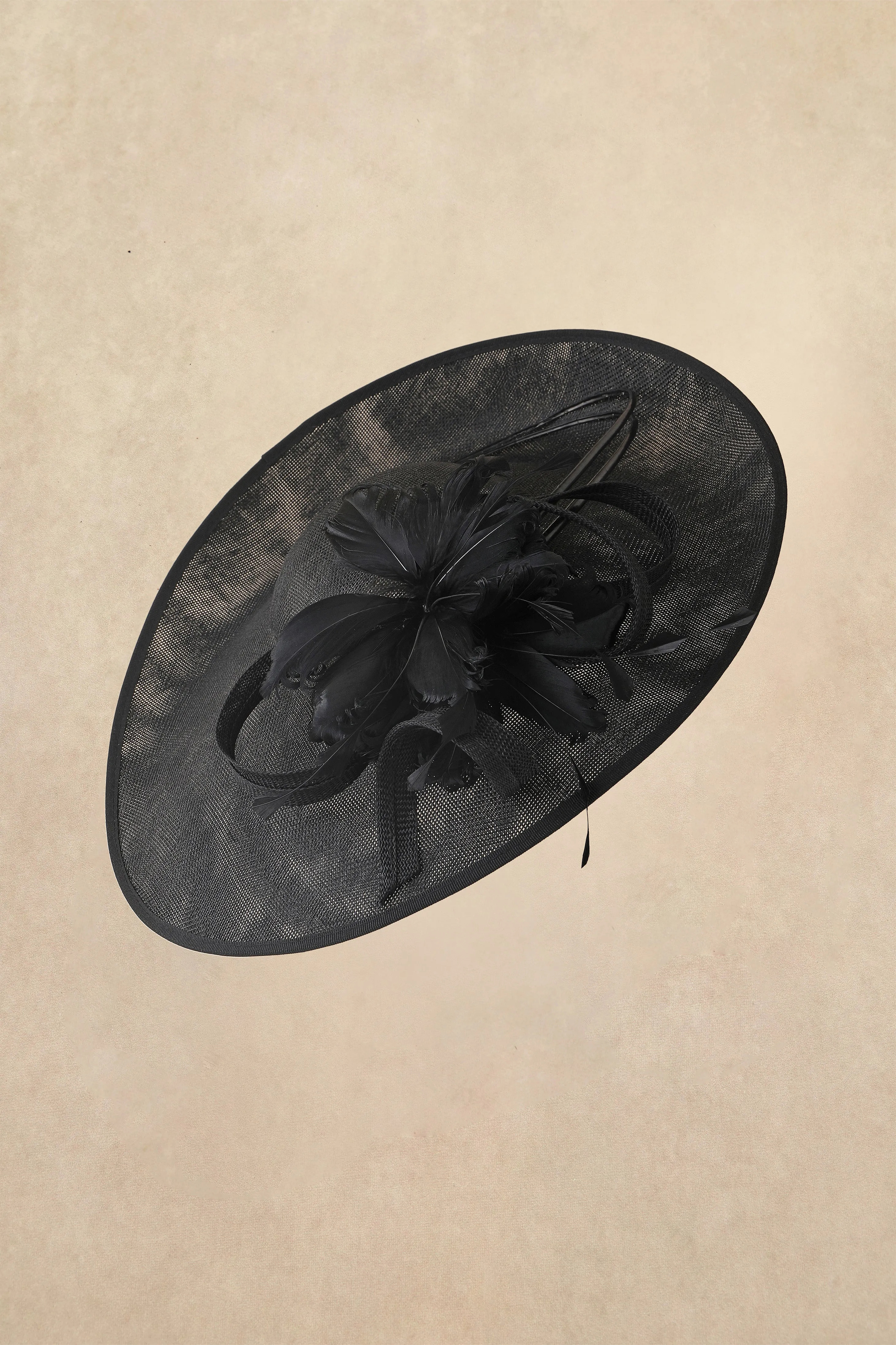 Elegant Ribbon Loop Floral Disc Ascot Fascinator sold by BABEYOND product image thumbnail 3