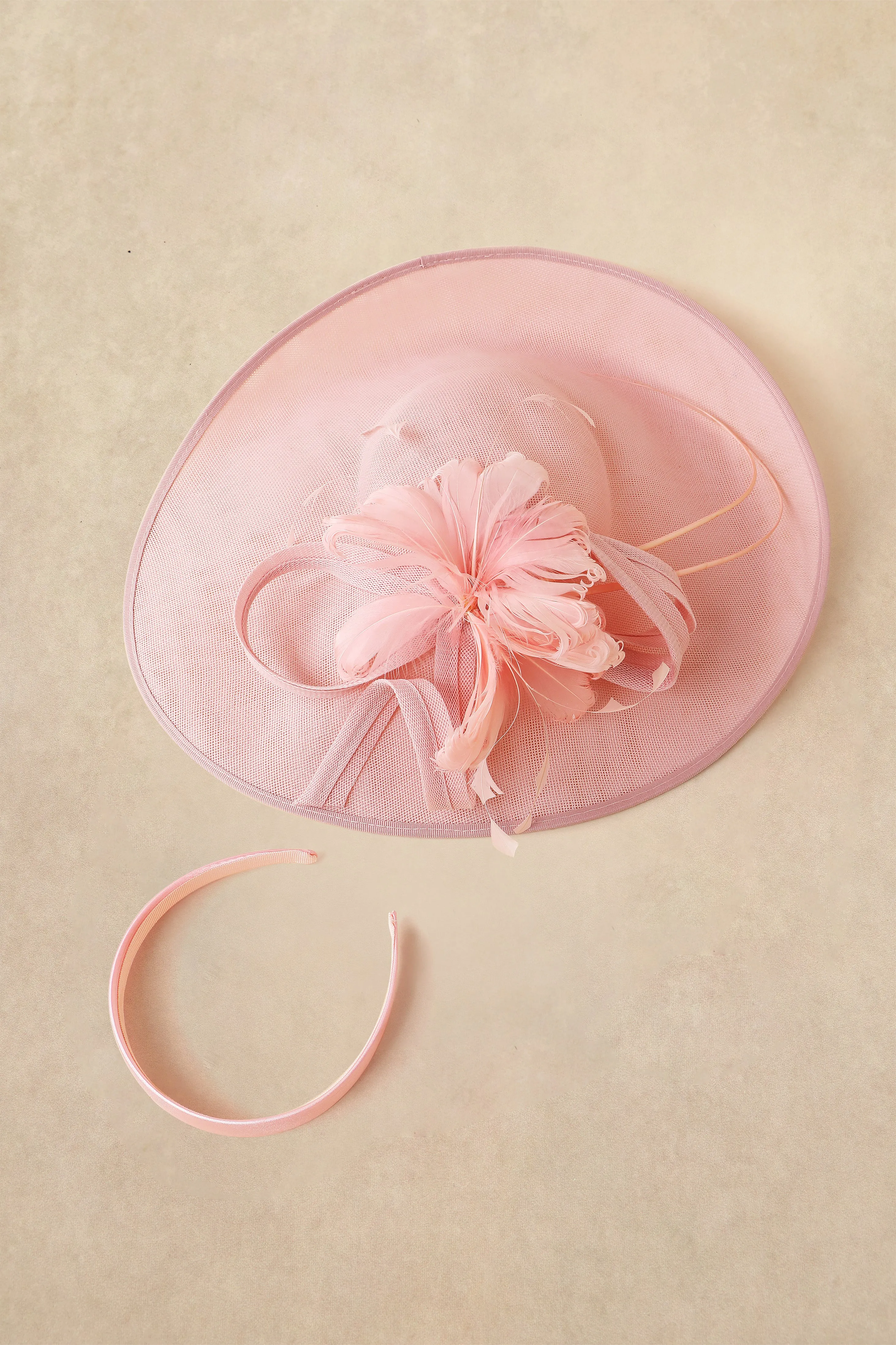 Elegant Ribbon Loop Floral Disc Ascot Fascinator sold by BABEYOND product image thumbnail 2