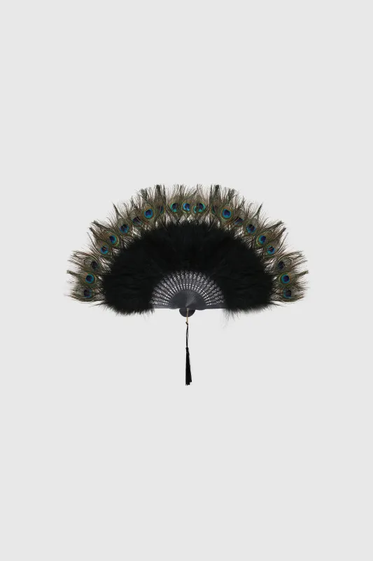 Roaring 1920s Marabou Feather Fan made by BABEYOND