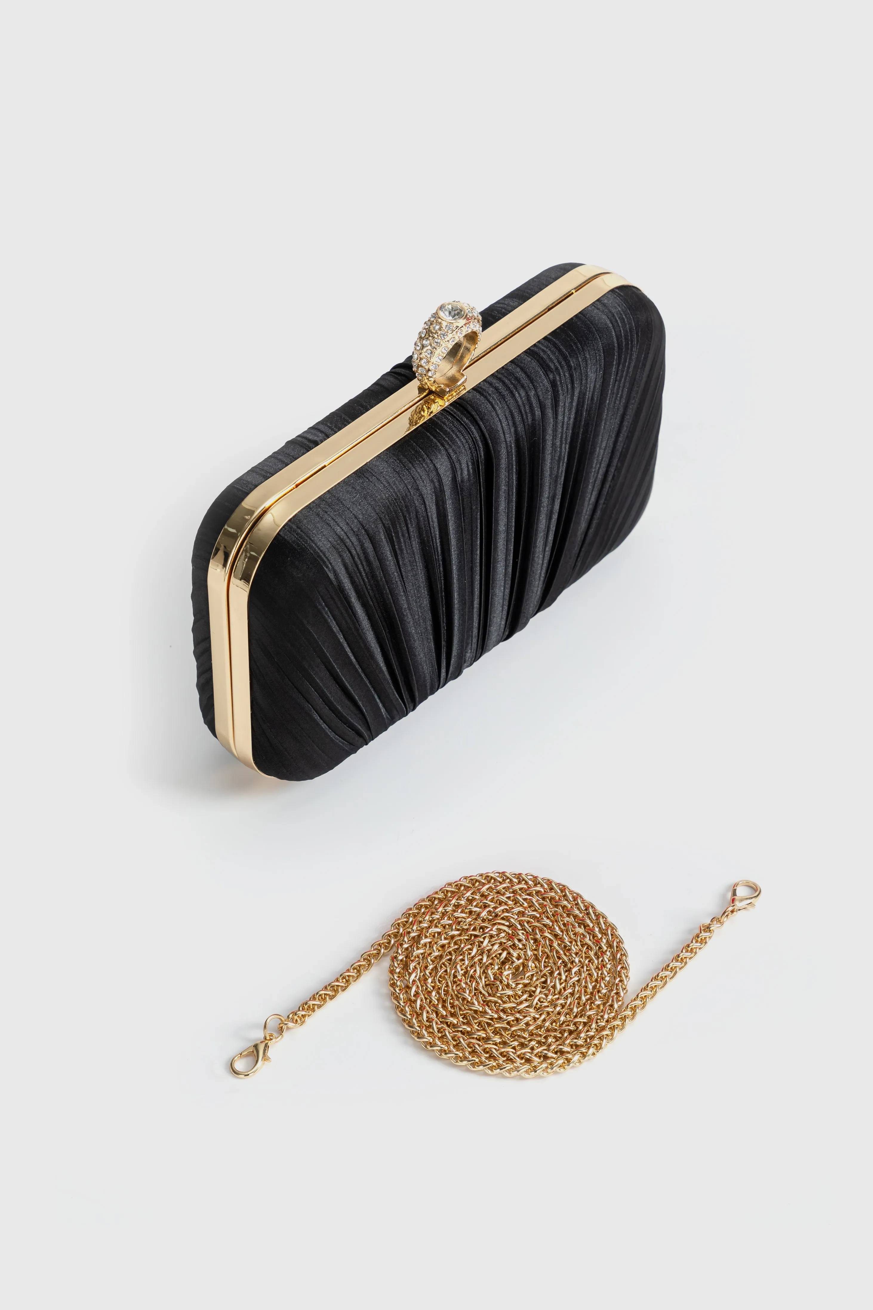 Exquisite Satin Pleated Evening Clutch Purse sold by BABEYOND product image thumbnail 2