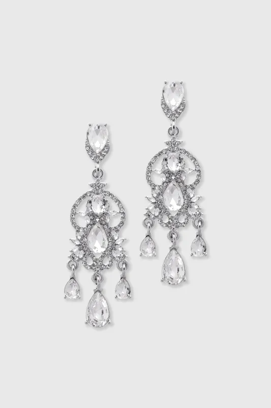 Vintage Crystal Chandelier Drop Earrings made by BABEYOND